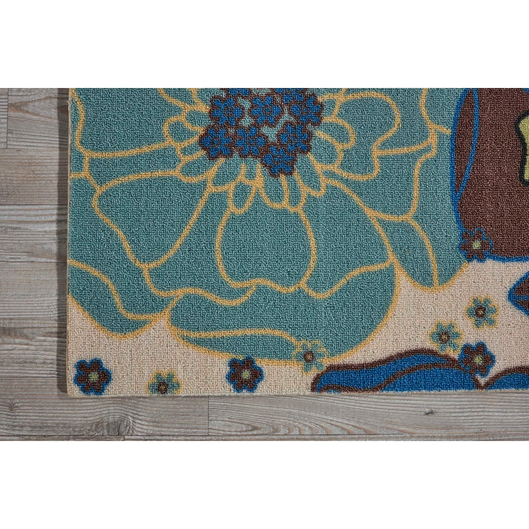 Nourison & Garden Floral Indoor / Outdoor Area Rug
