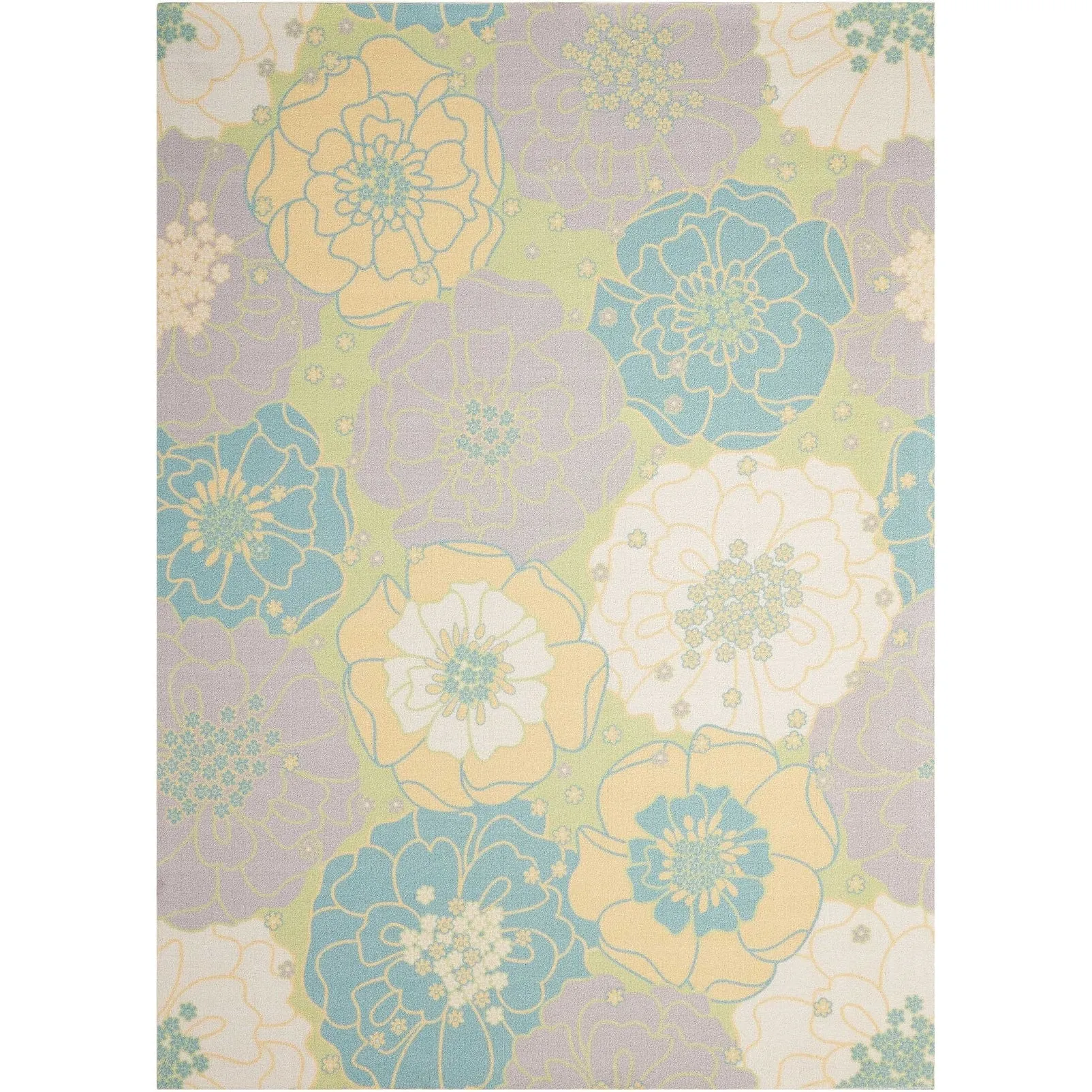 Nourison & Garden Floral Indoor / Outdoor Area Rug