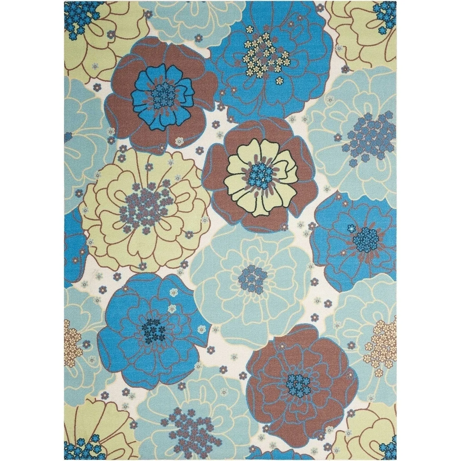 Nourison & Garden Floral Indoor / Outdoor Area Rug
