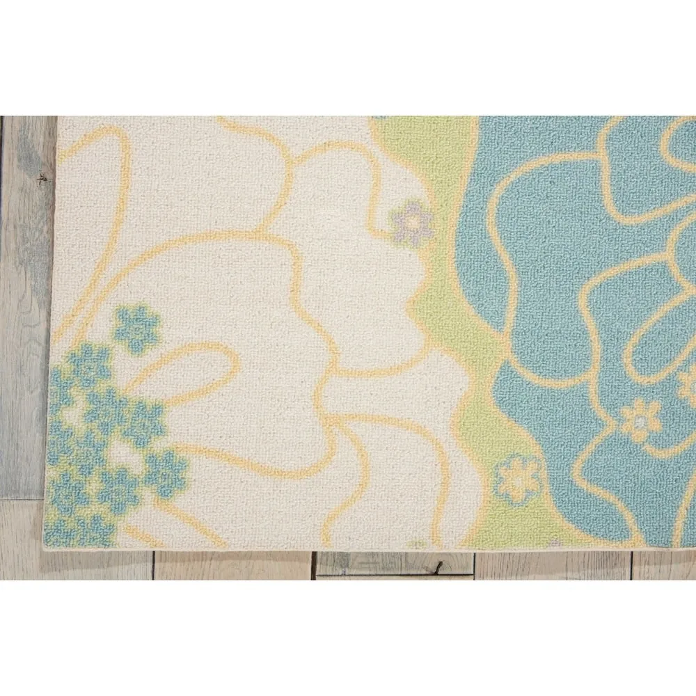 Nourison & Garden Floral Indoor / Outdoor Area Rug