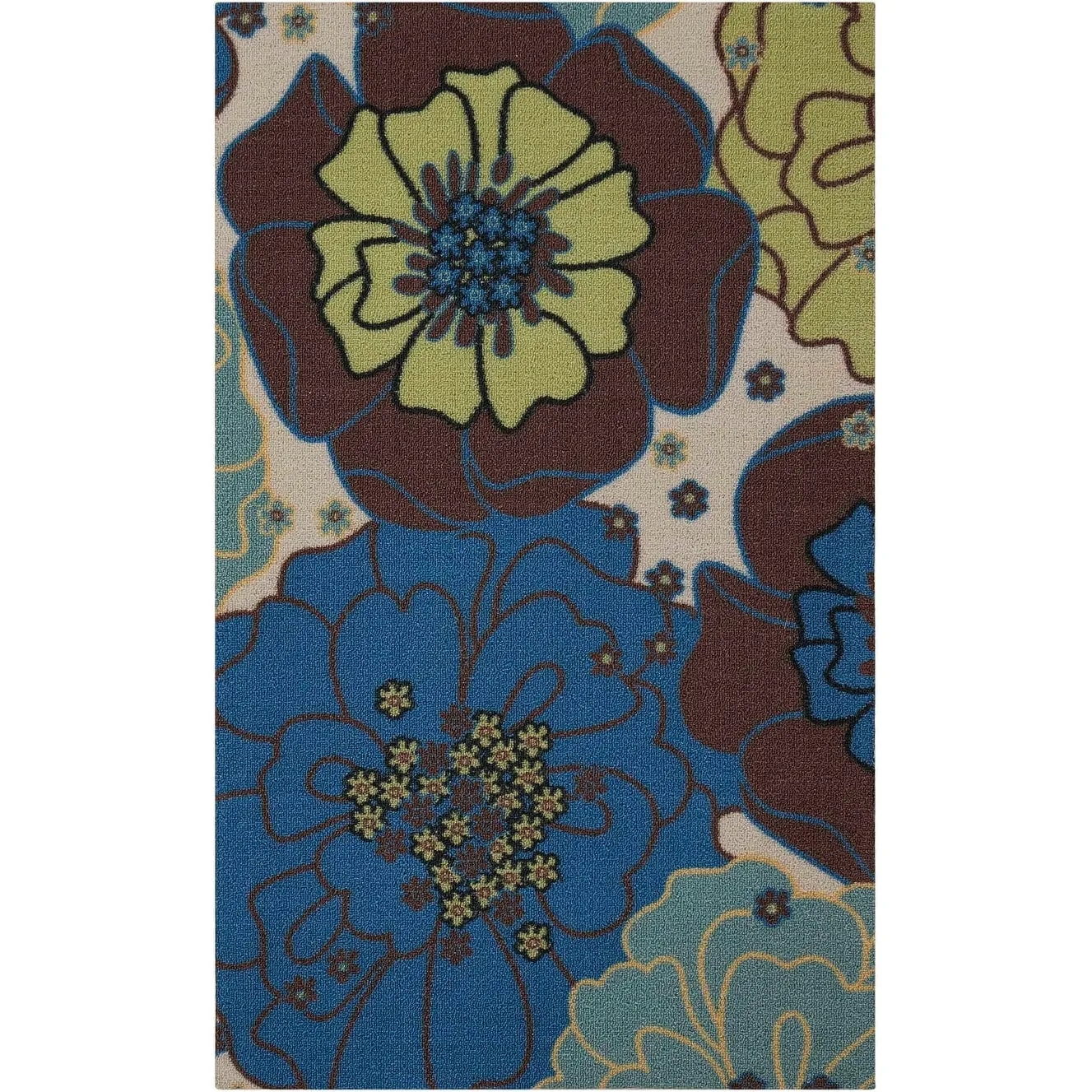 Nourison & Garden Floral Indoor / Outdoor Area Rug