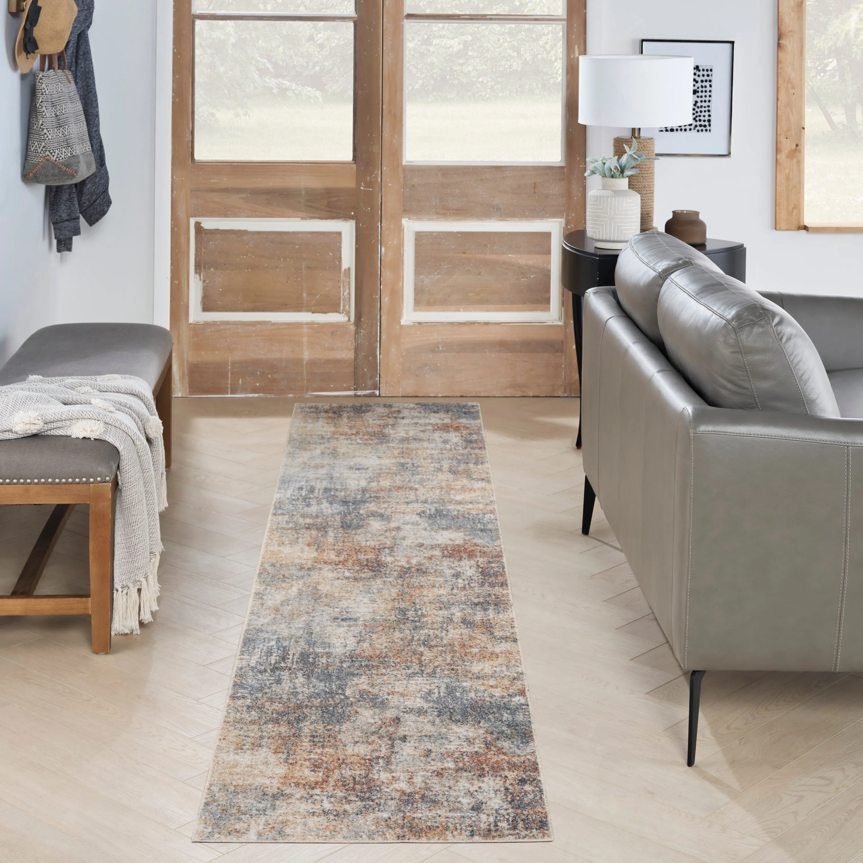 Nourison Astra Machine Washable Abstract Area Rug