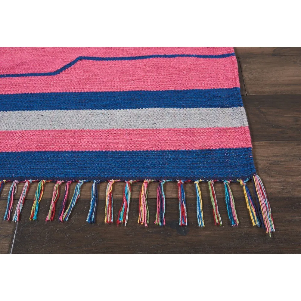 Nourison Baja Striped Southwestern Fringe Area Rug