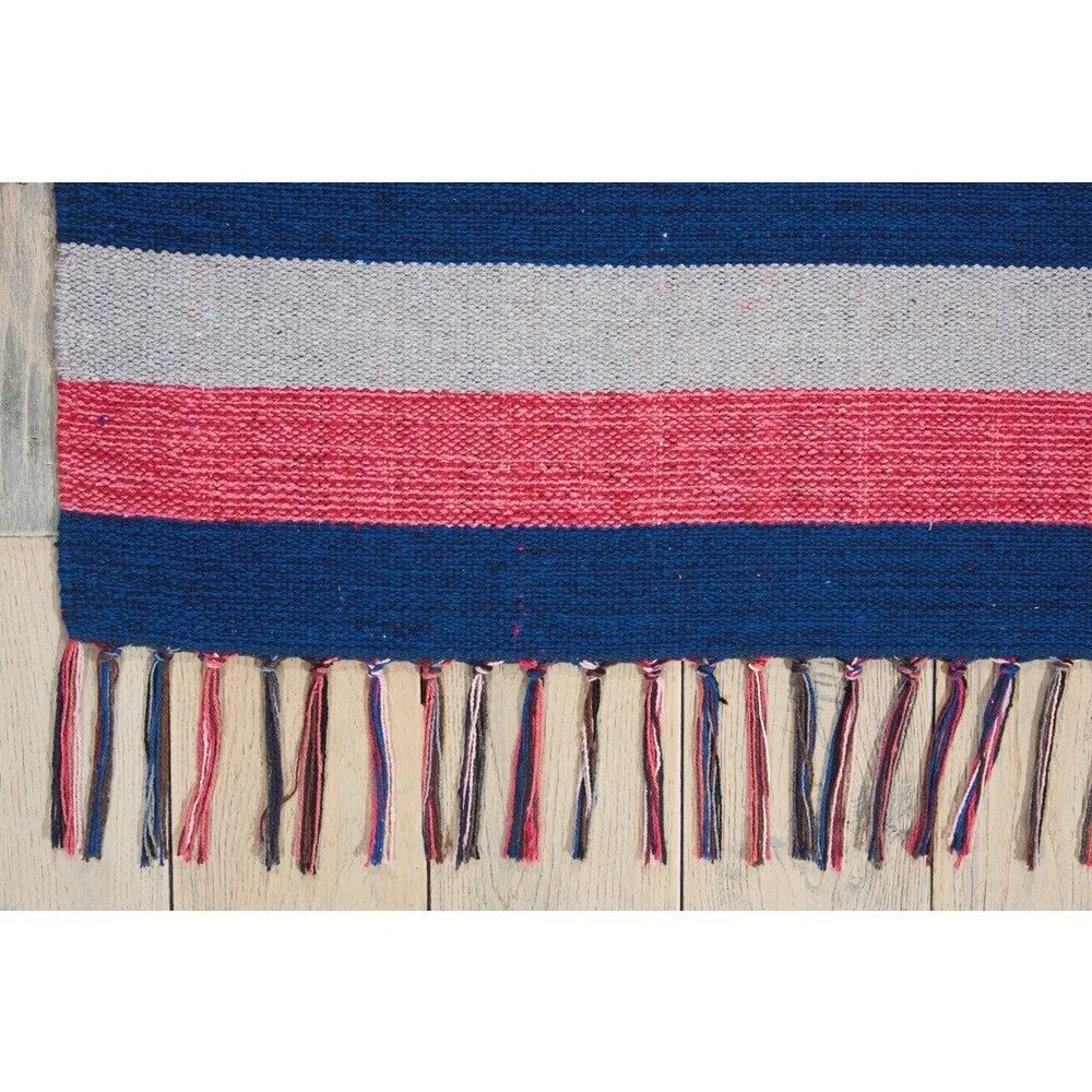 Nourison Baja Striped Southwestern Fringe Area Rug