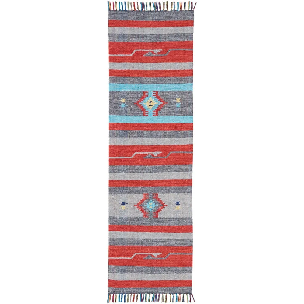 Nourison Baja Striped Southwestern Fringe Area Rug