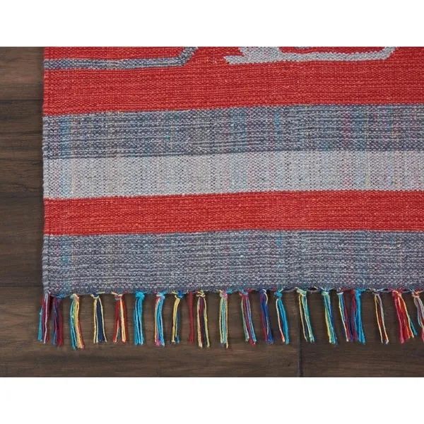 Nourison Baja Striped Southwestern Fringe Area Rug