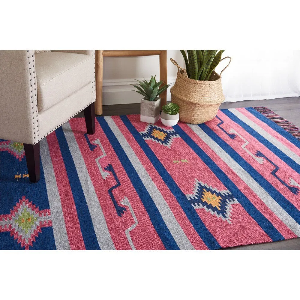 Nourison Baja Striped Southwestern Fringe Area Rug