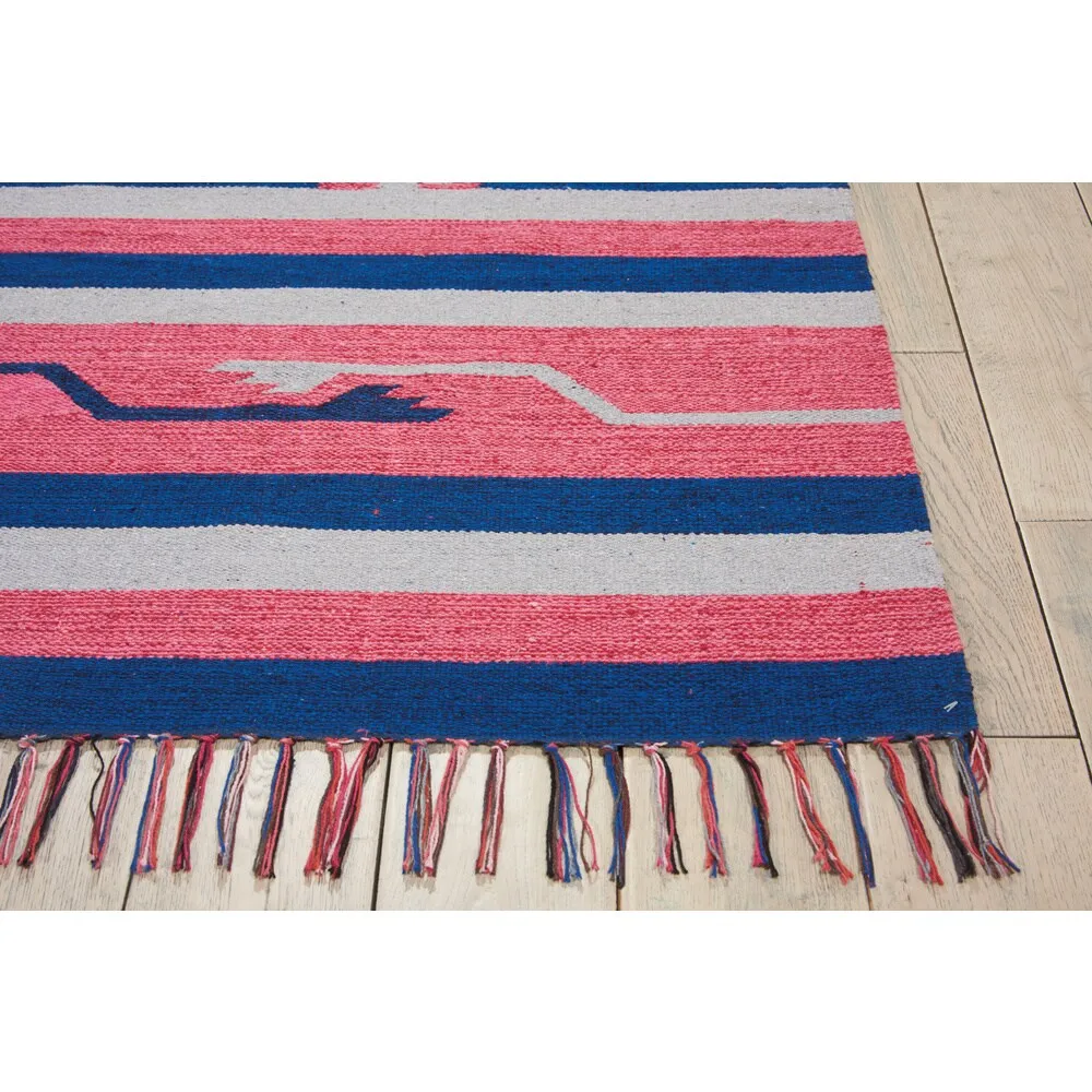 Nourison Baja Striped Southwestern Fringe Area Rug