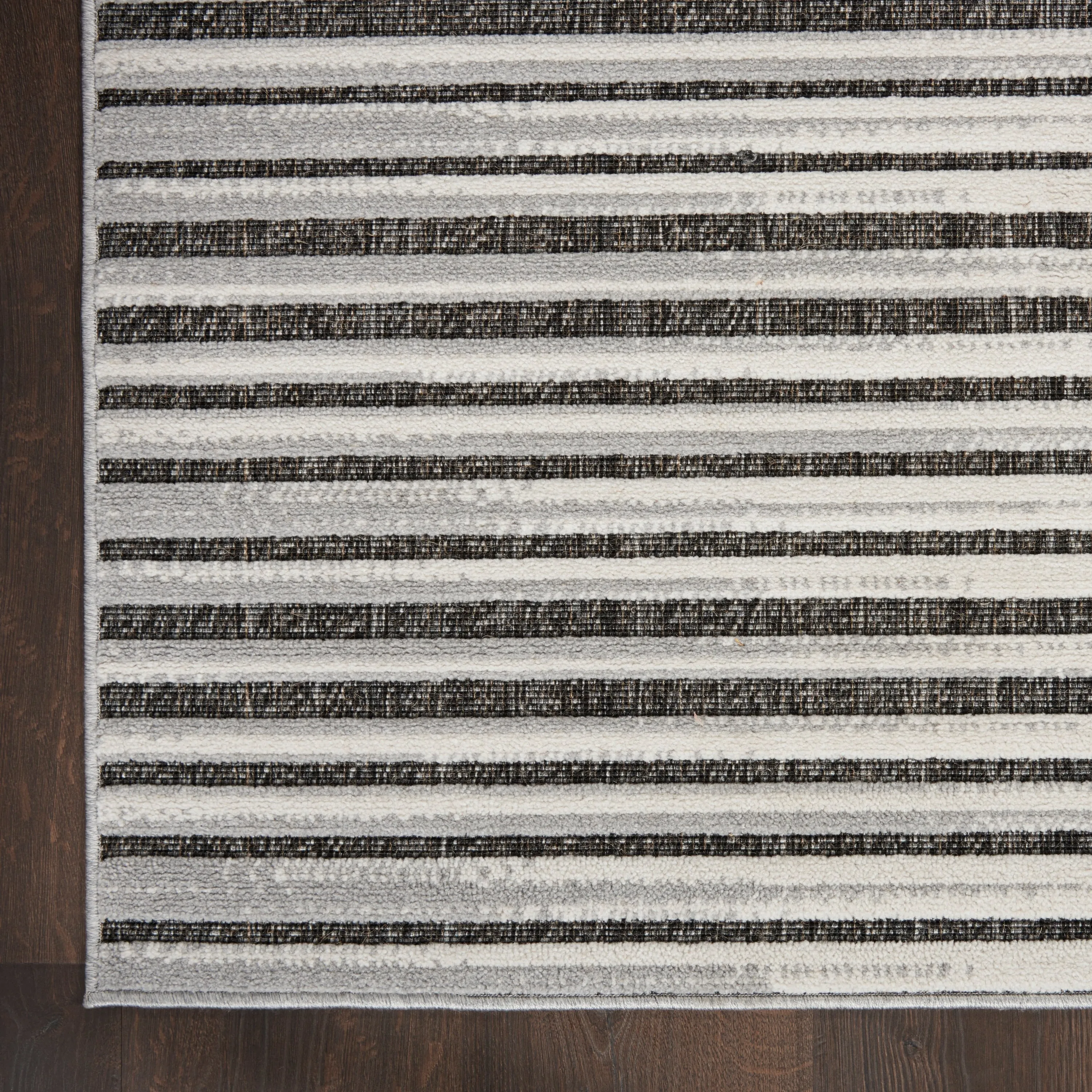 Nourison Calobra Traditional Geometric Stripe Indoor Outdoor Striped Area Rug