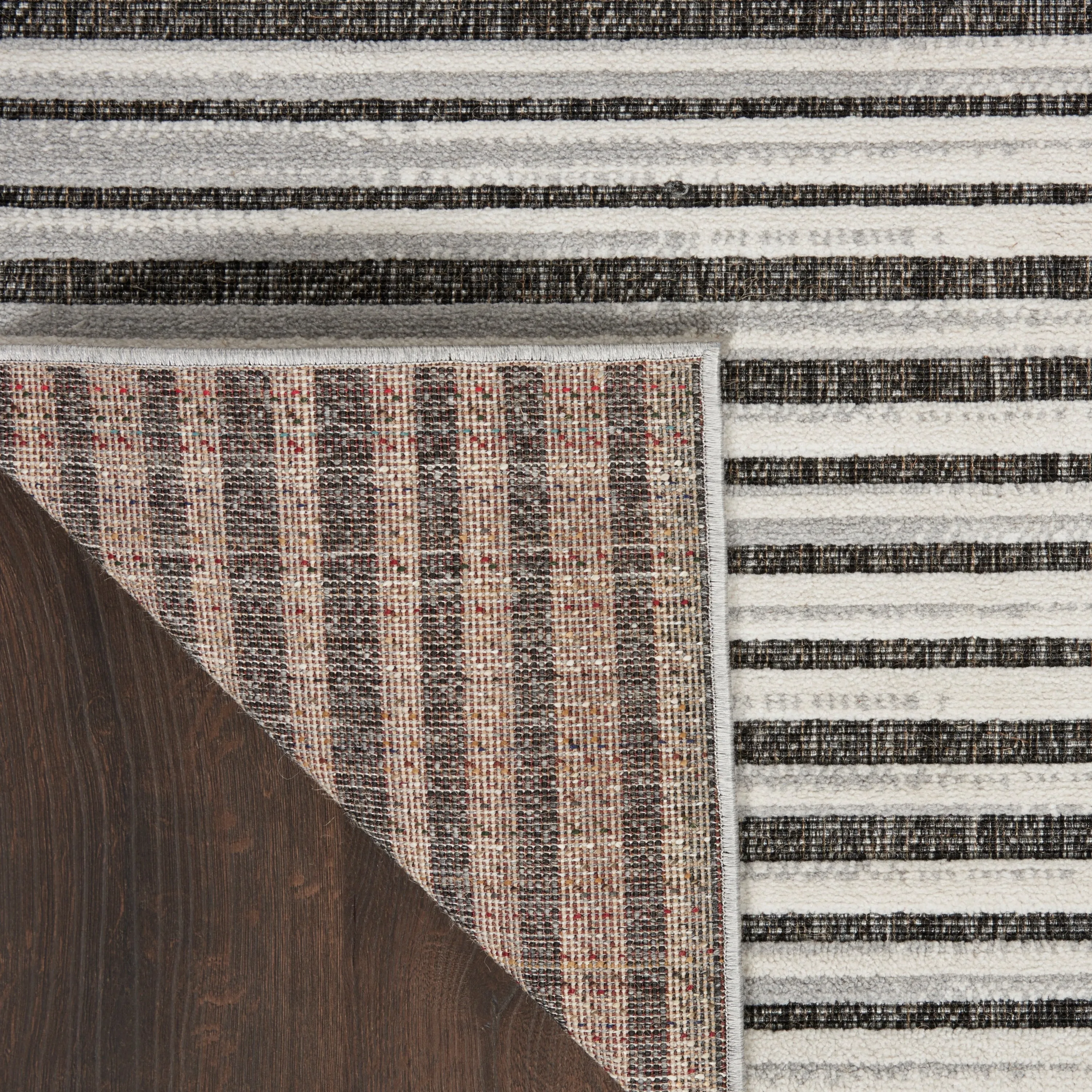Nourison Calobra Traditional Geometric Stripe Indoor Outdoor Striped Area Rug