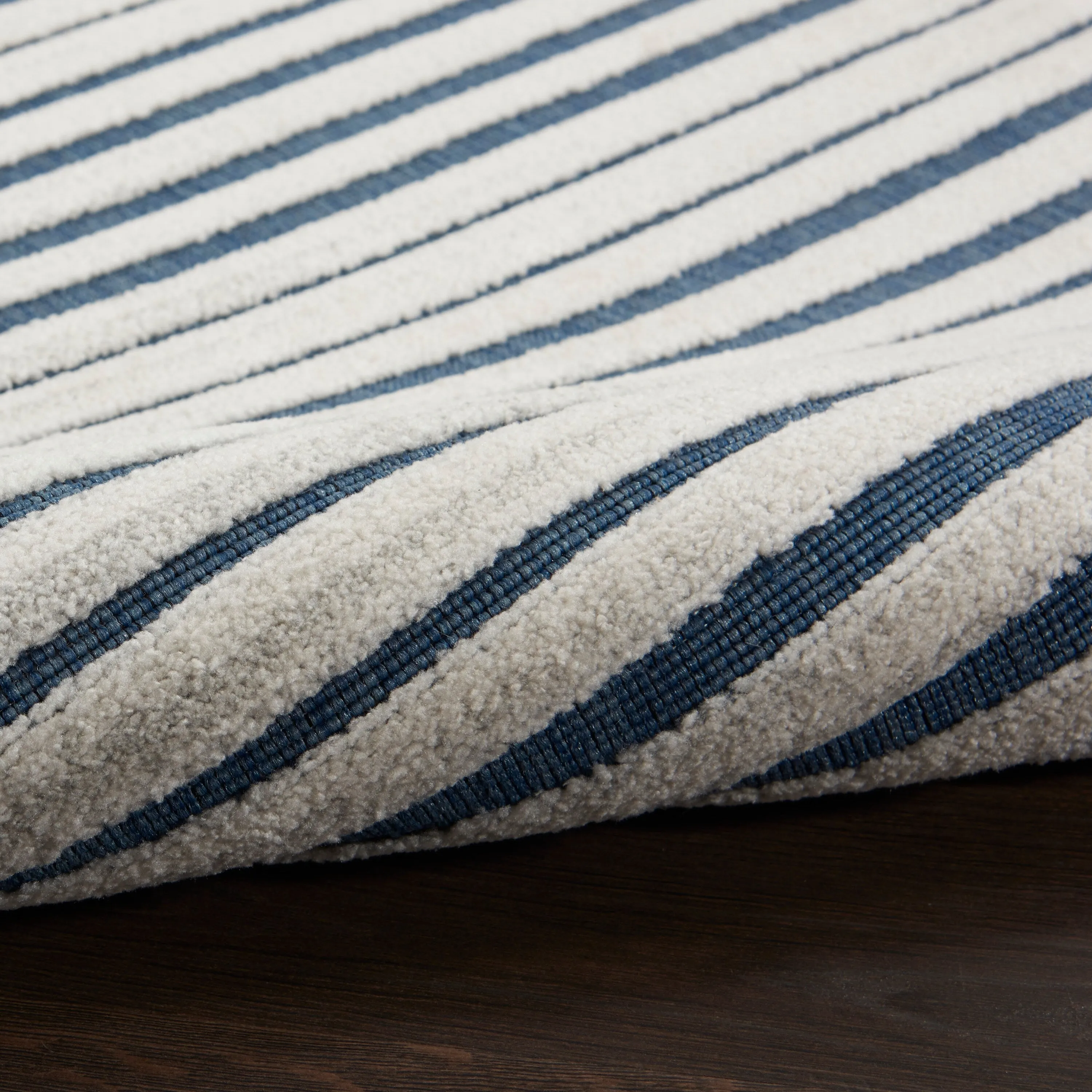 Nourison Calobra Traditional Geometric Stripe Indoor Outdoor Striped Area Rug