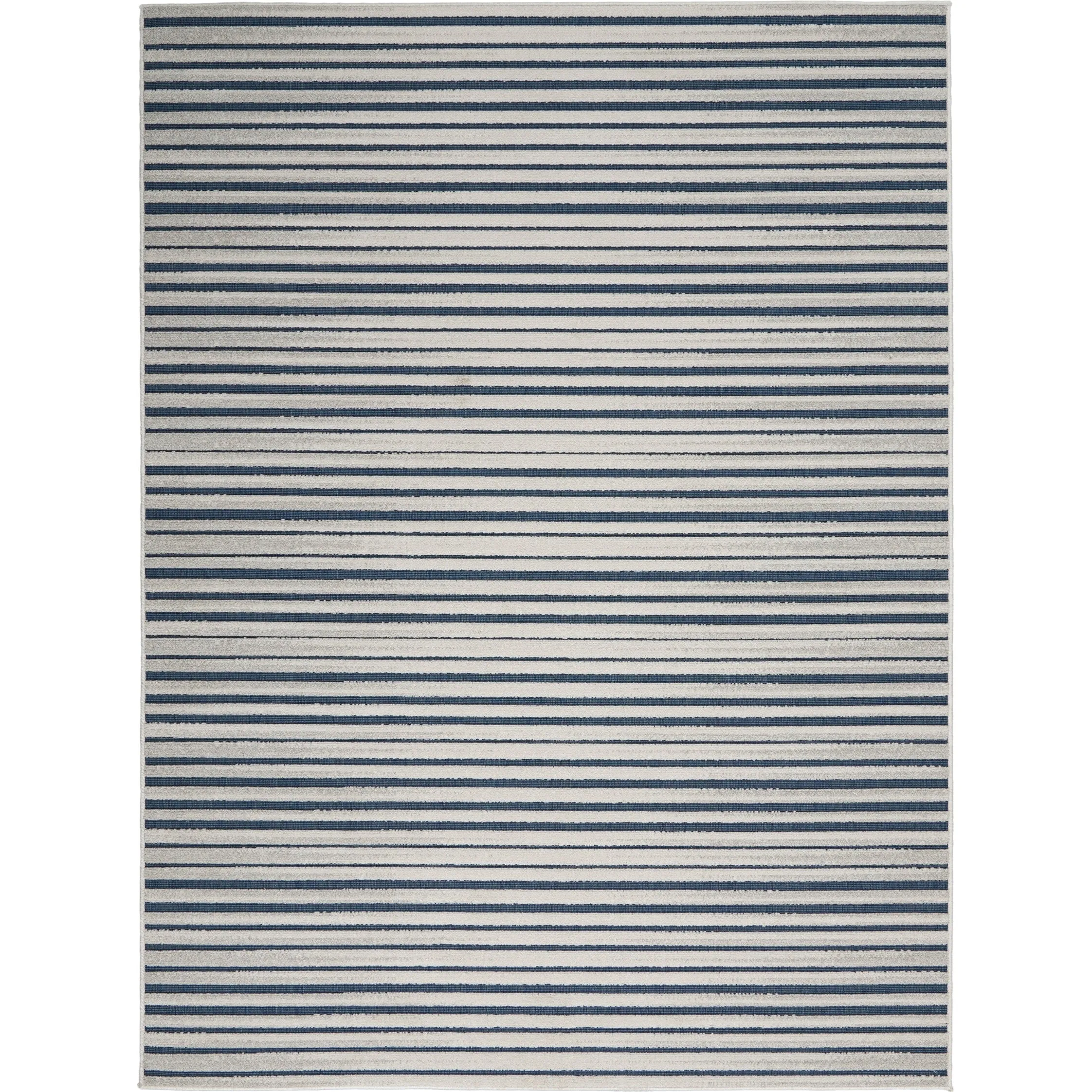 Nourison Calobra Traditional Geometric Stripe Indoor Outdoor Striped Area Rug