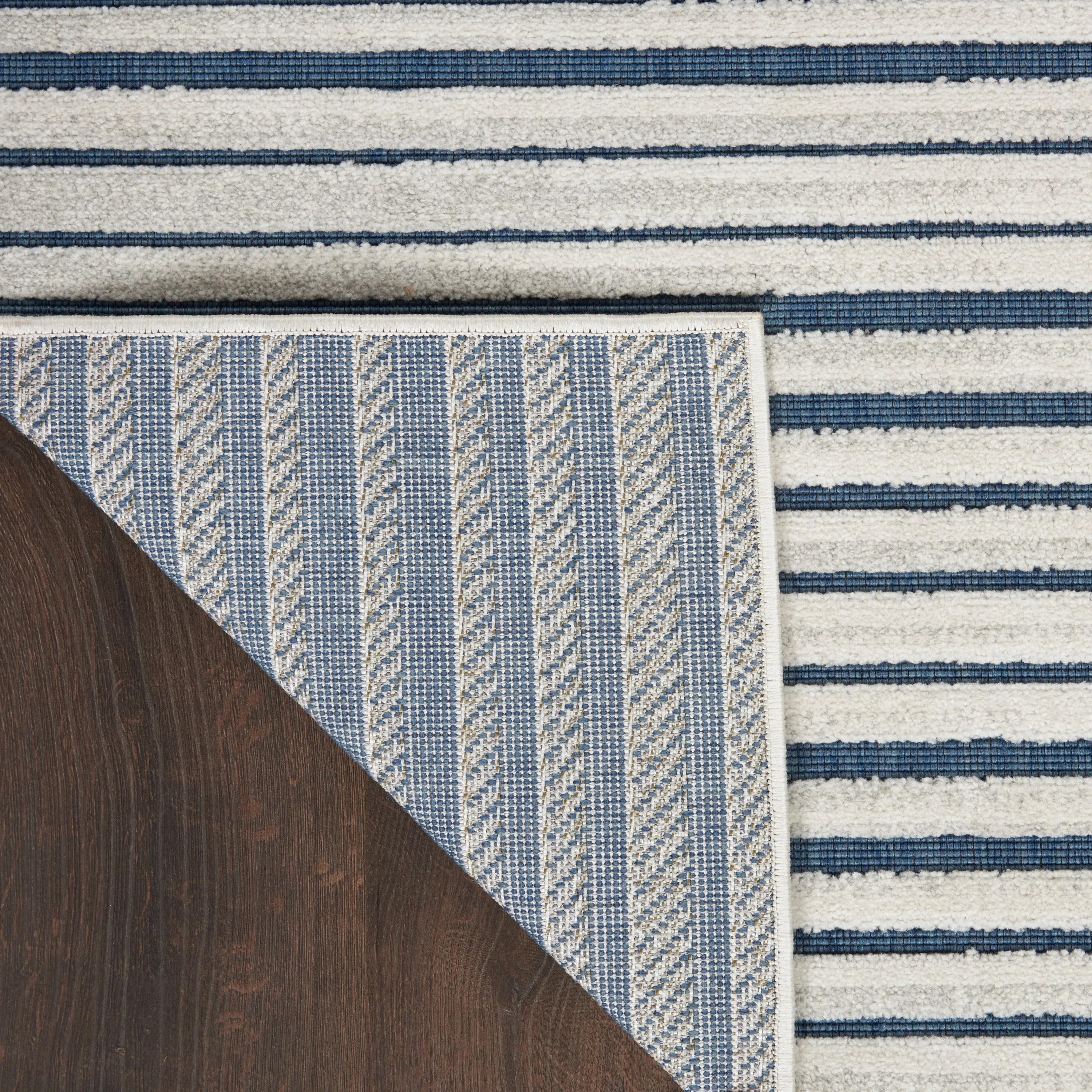 Nourison Calobra Traditional Geometric Stripe Indoor Outdoor Striped Area Rug