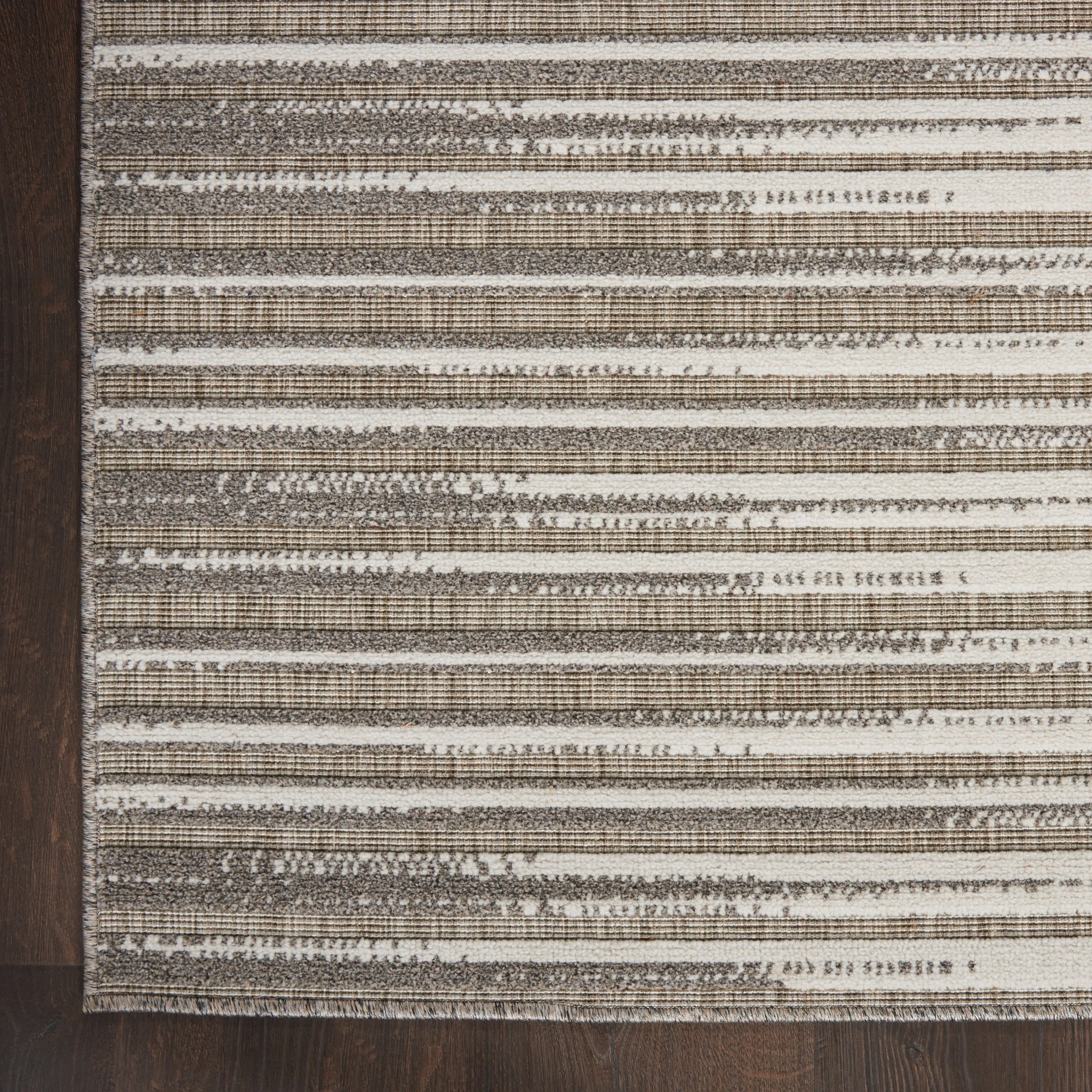 Nourison Calobra Traditional Geometric Stripe Indoor Outdoor Striped Area Rug