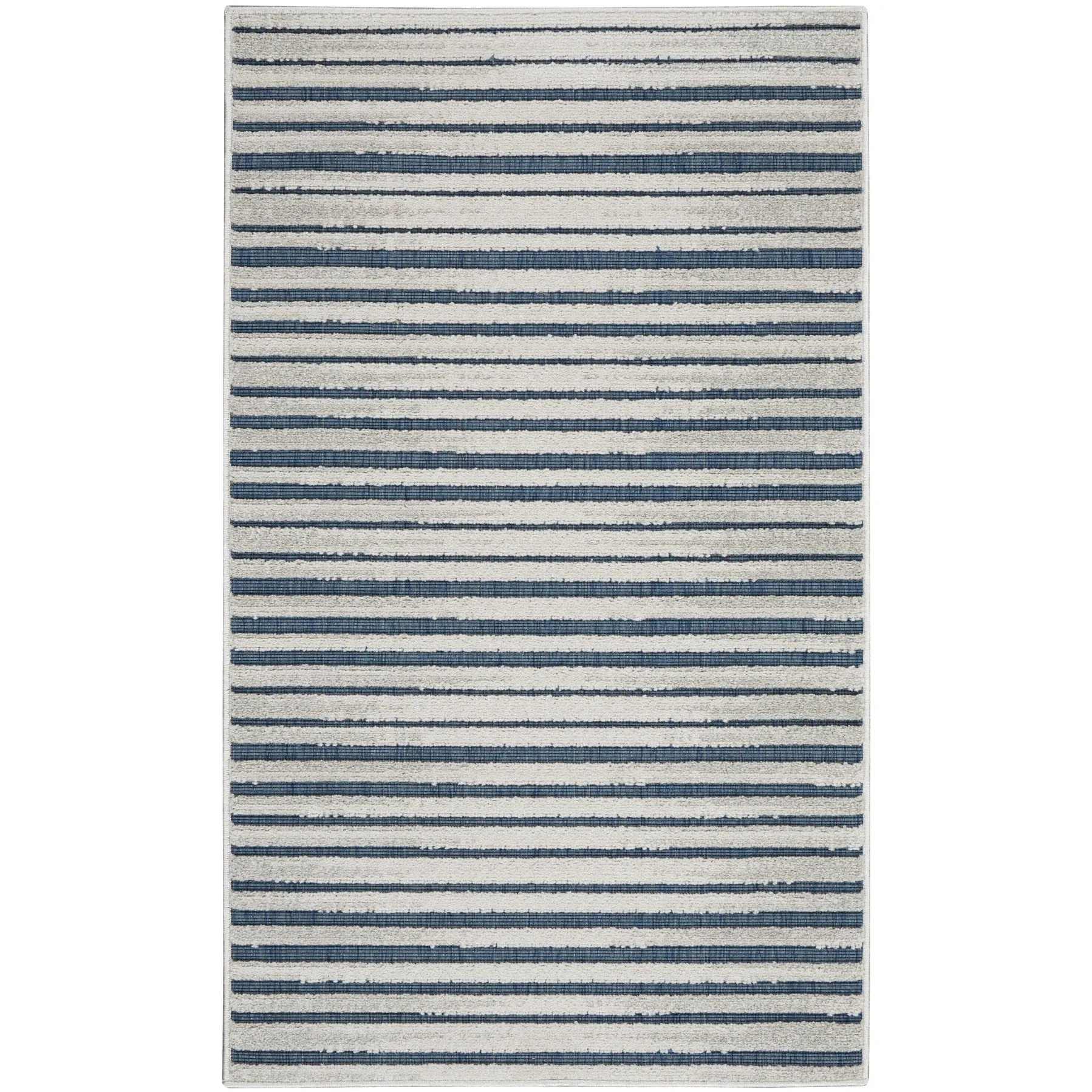 Nourison Calobra Traditional Geometric Stripe Indoor Outdoor Striped Area Rug