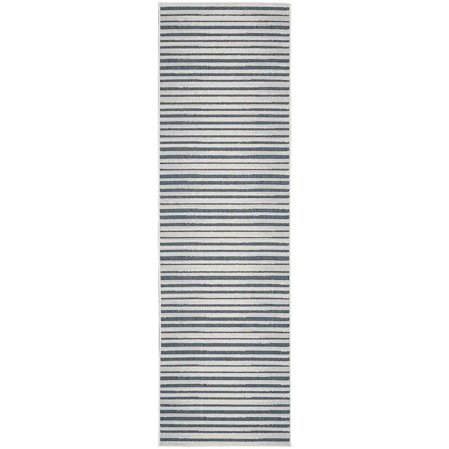 Nourison Calobra Traditional Geometric Stripe Indoor Outdoor Striped Area Rug
