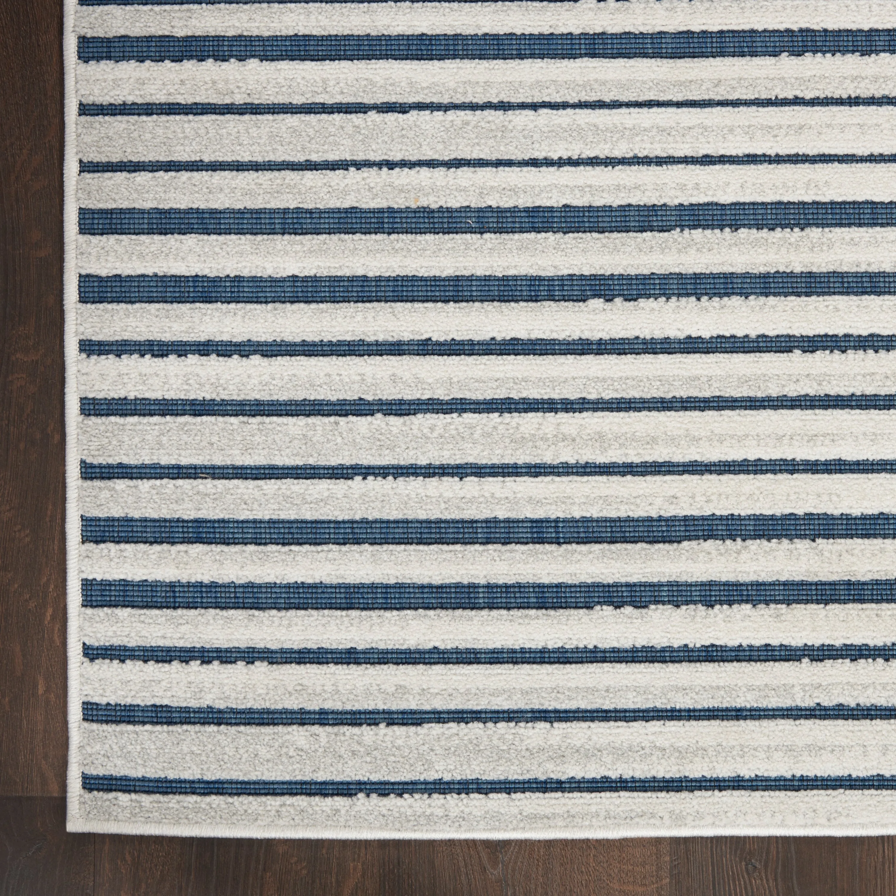 Nourison Calobra Traditional Geometric Stripe Indoor Outdoor Striped Area Rug