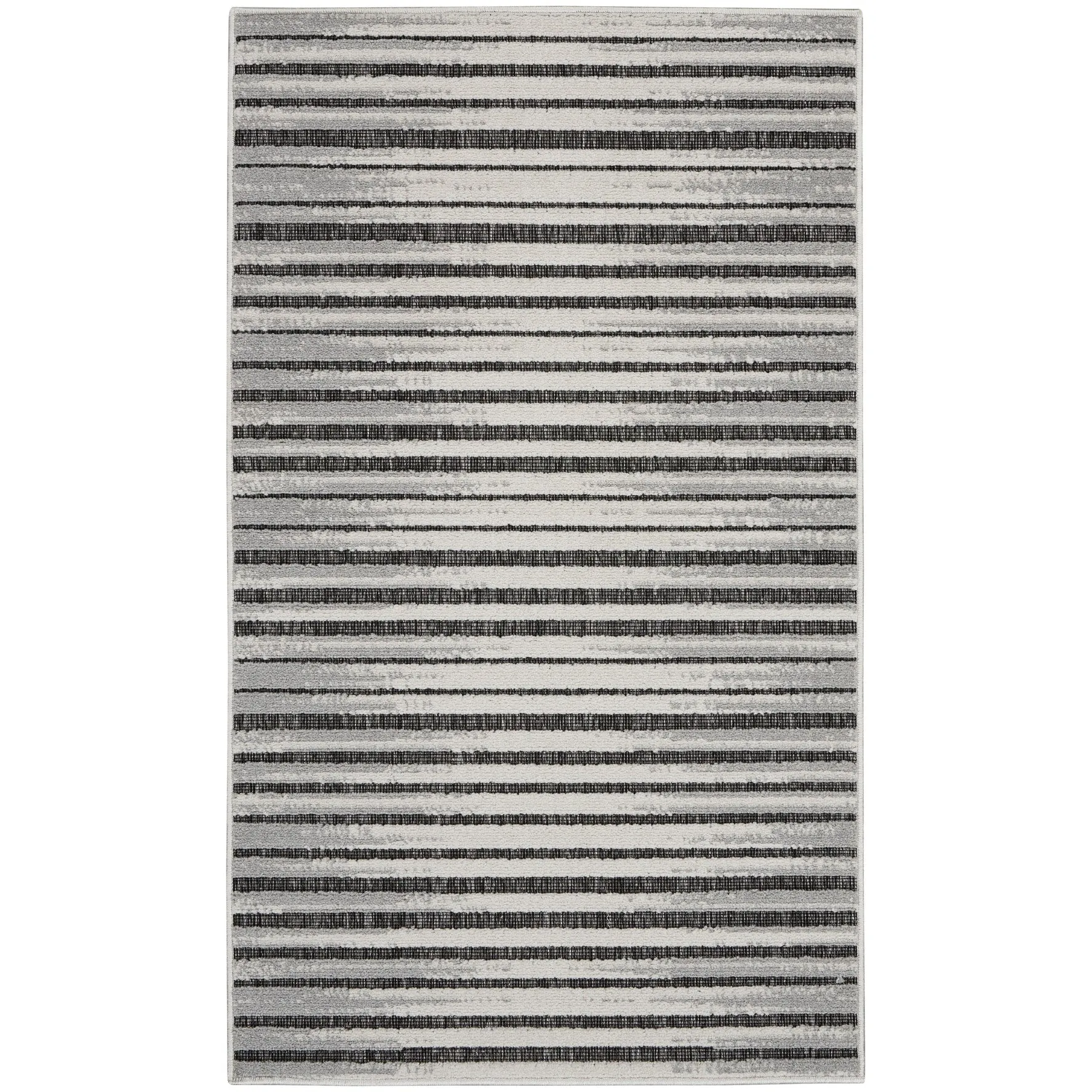 Nourison Calobra Traditional Geometric Stripe Indoor Outdoor Striped Area Rug