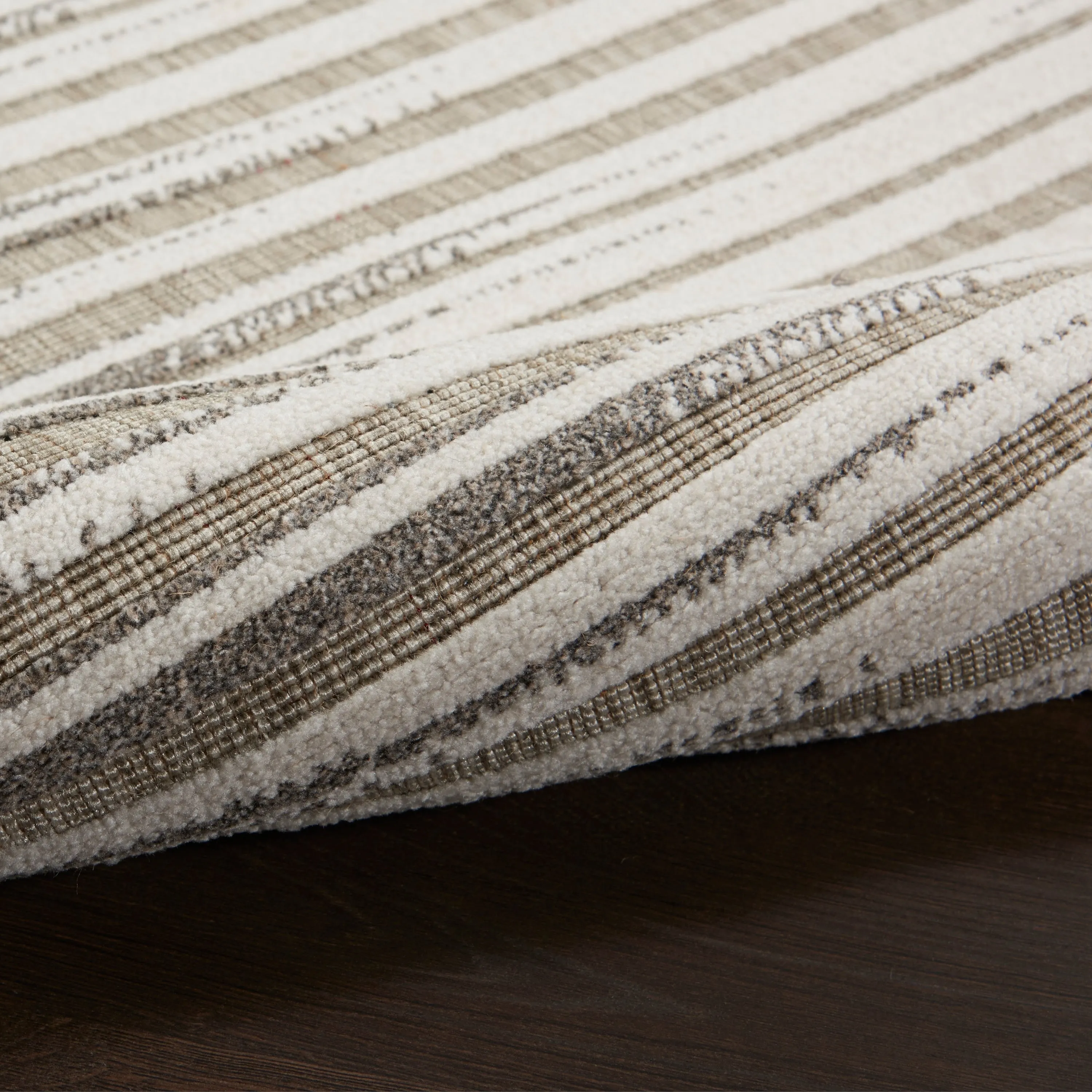 Nourison Calobra Traditional Geometric Stripe Indoor Outdoor Striped Area Rug