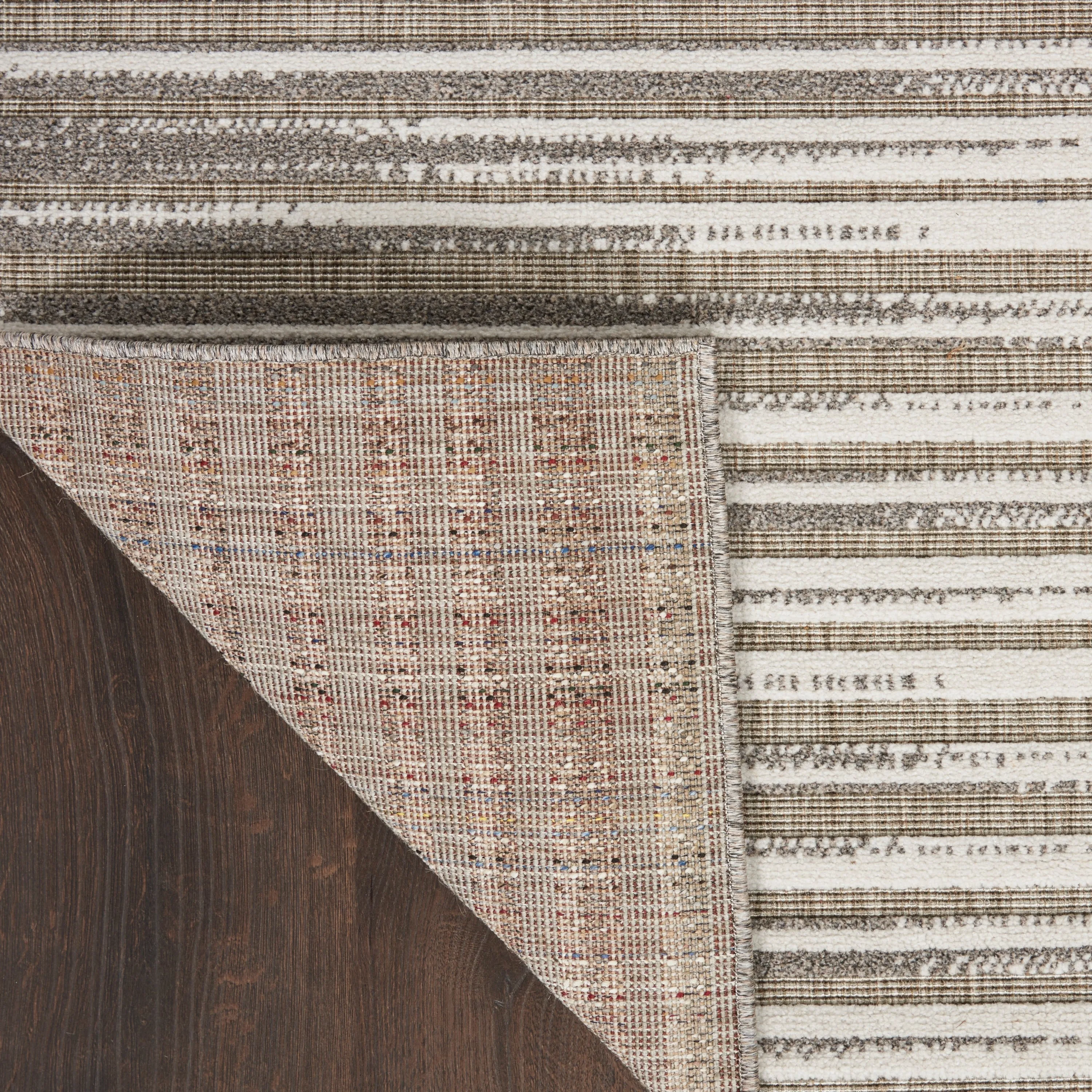 Nourison Calobra Traditional Geometric Stripe Indoor Outdoor Striped Area Rug