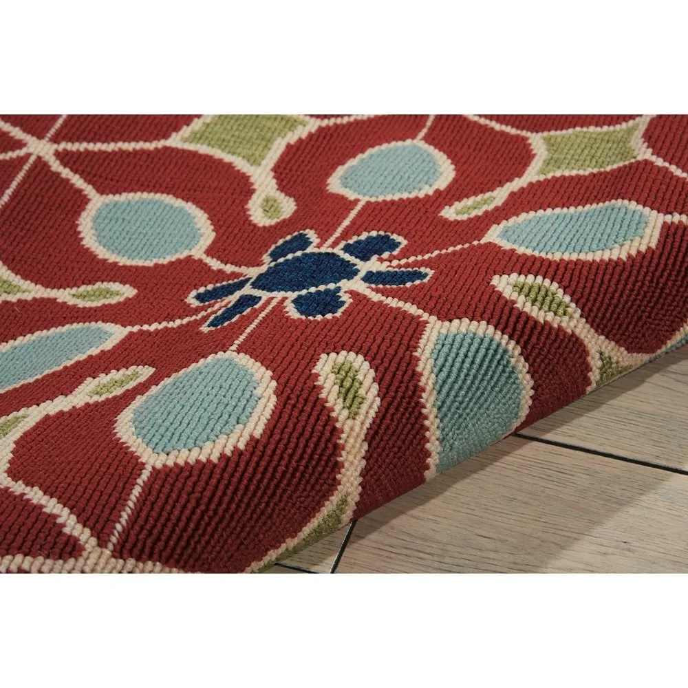 Nourison Caribbean Contemporary Floral Indoor/ Outdoor Area Rug