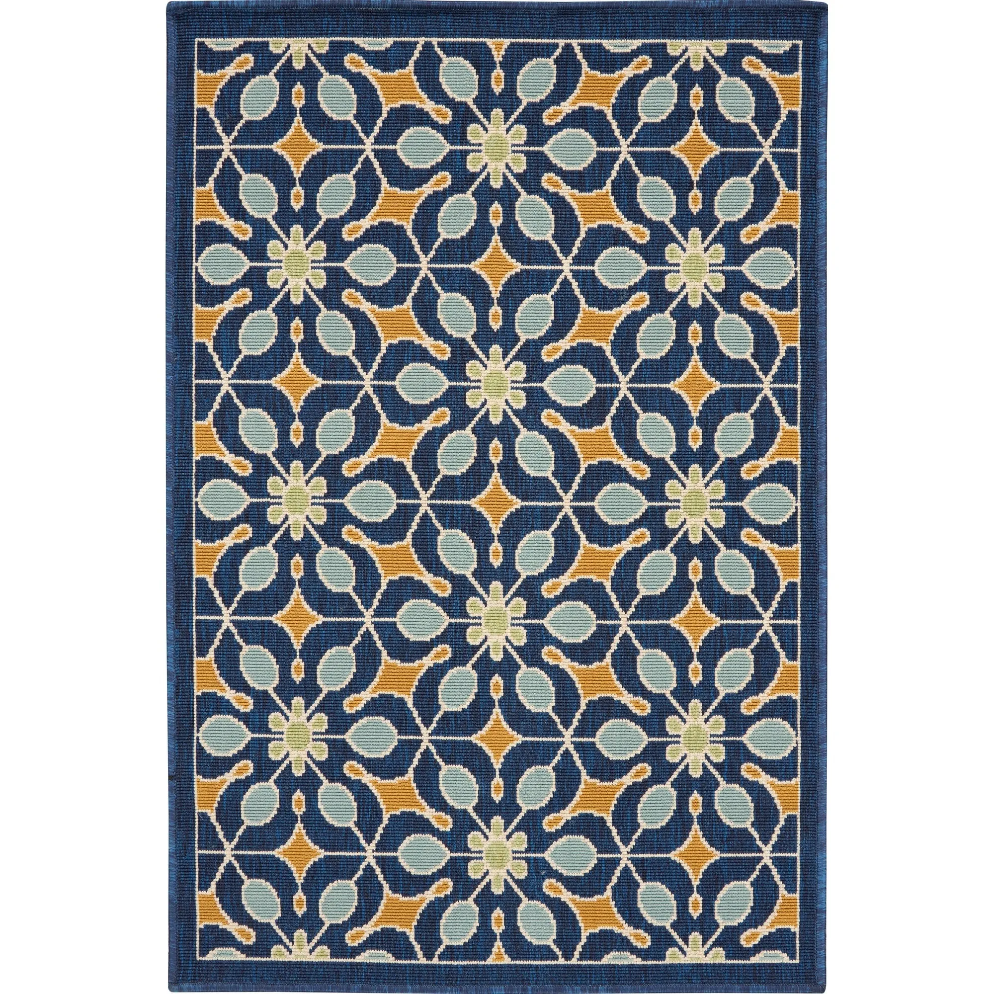 Nourison Caribbean Contemporary Floral Indoor/ Outdoor Area Rug