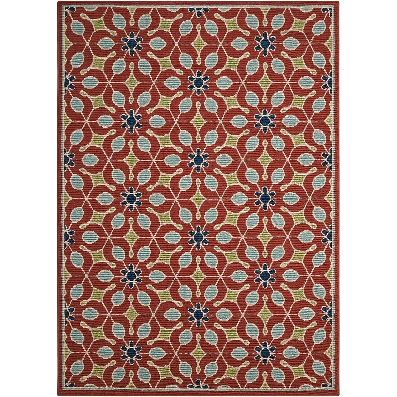 Nourison Caribbean Contemporary Floral Indoor/ Outdoor Area Rug