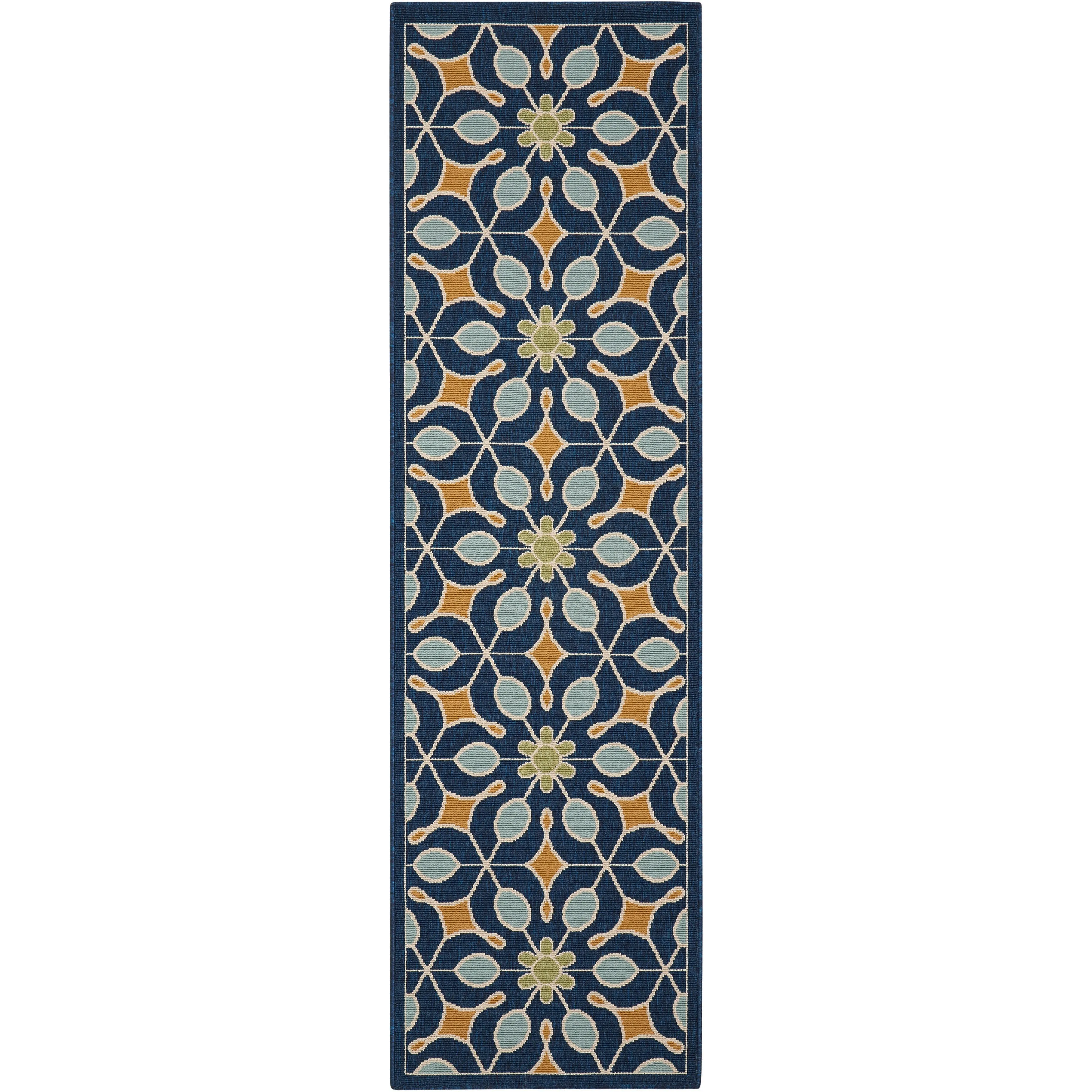 Nourison Caribbean Contemporary Floral Indoor/ Outdoor Area Rug