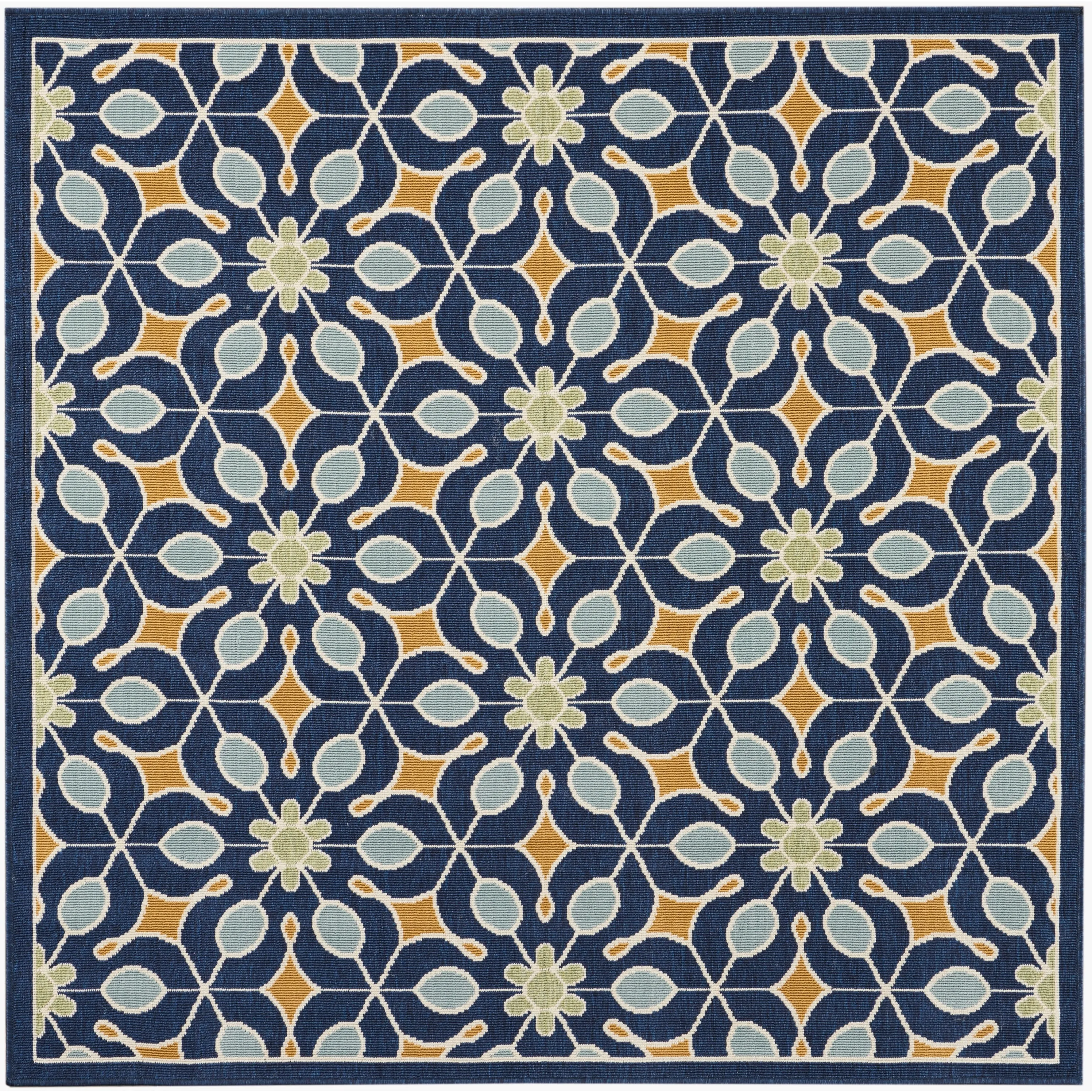 Nourison Caribbean Contemporary Floral Indoor/ Outdoor Area Rug