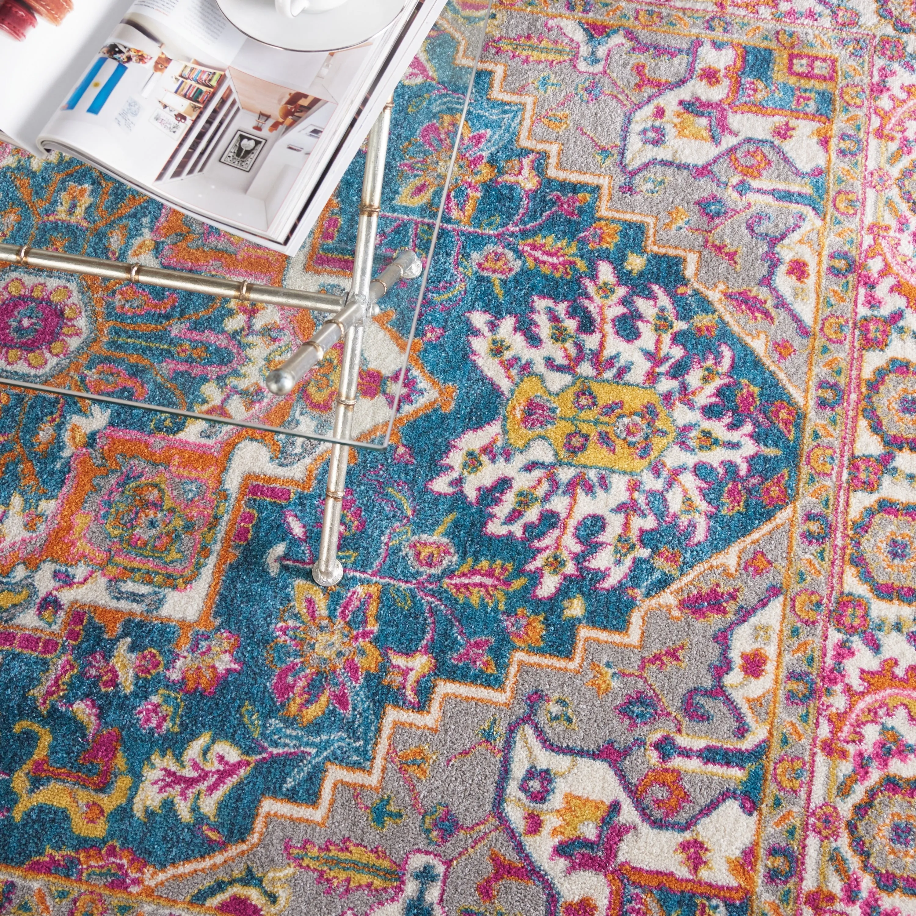 Nourison Cayuga Oushak Boho Medallion Area Rug