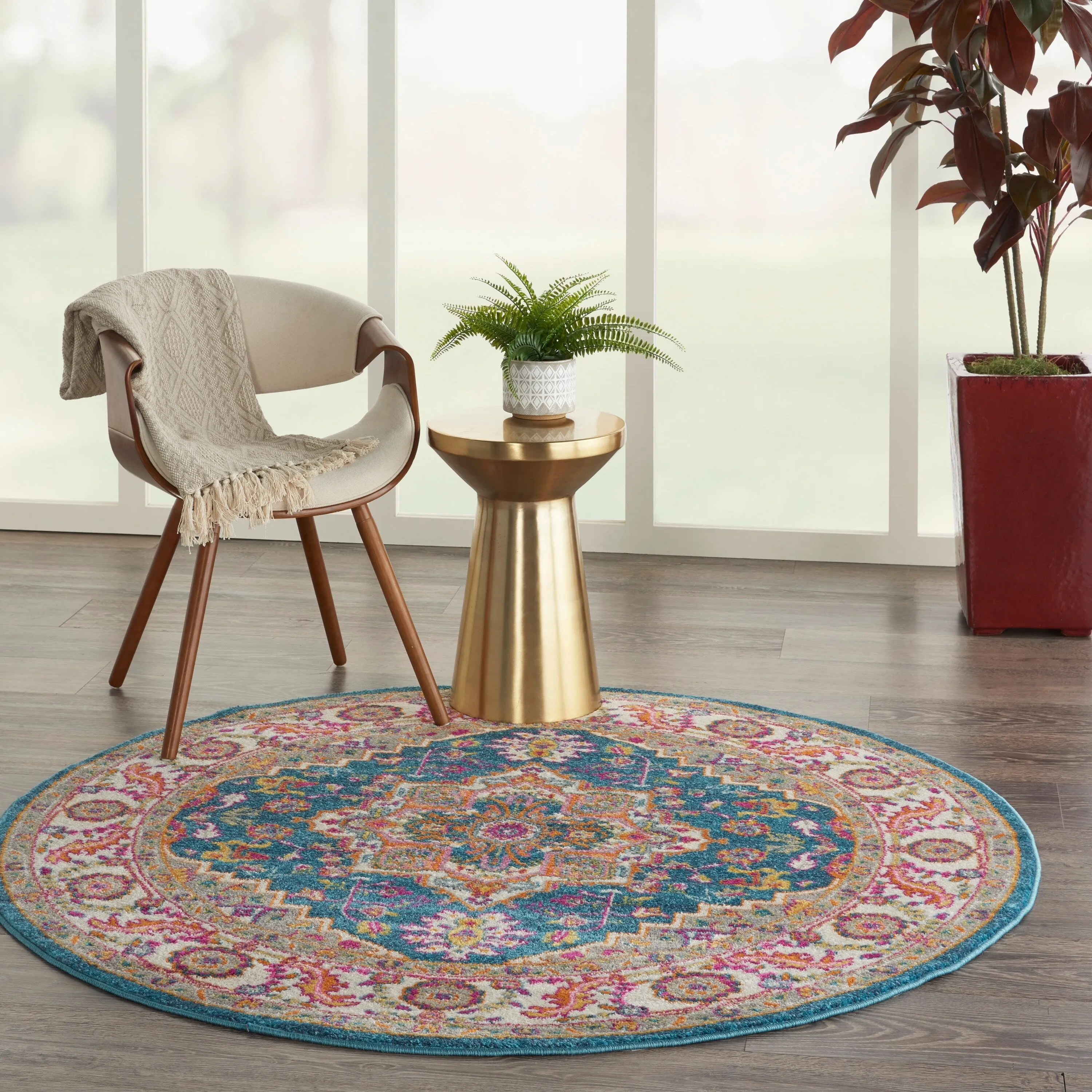 Nourison Cayuga Oushak Boho Medallion Area Rug