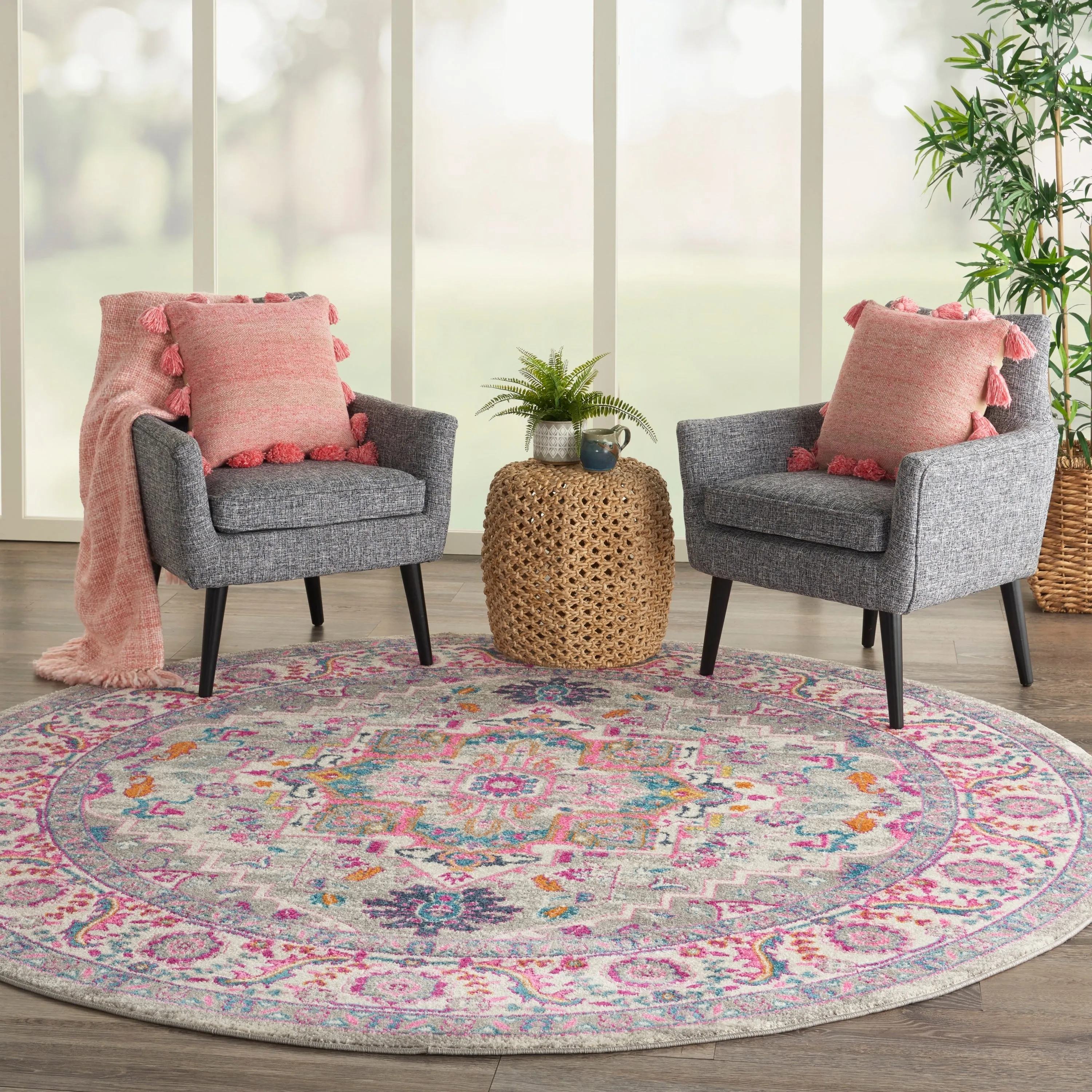 Nourison Cayuga Oushak Boho Medallion Area Rug