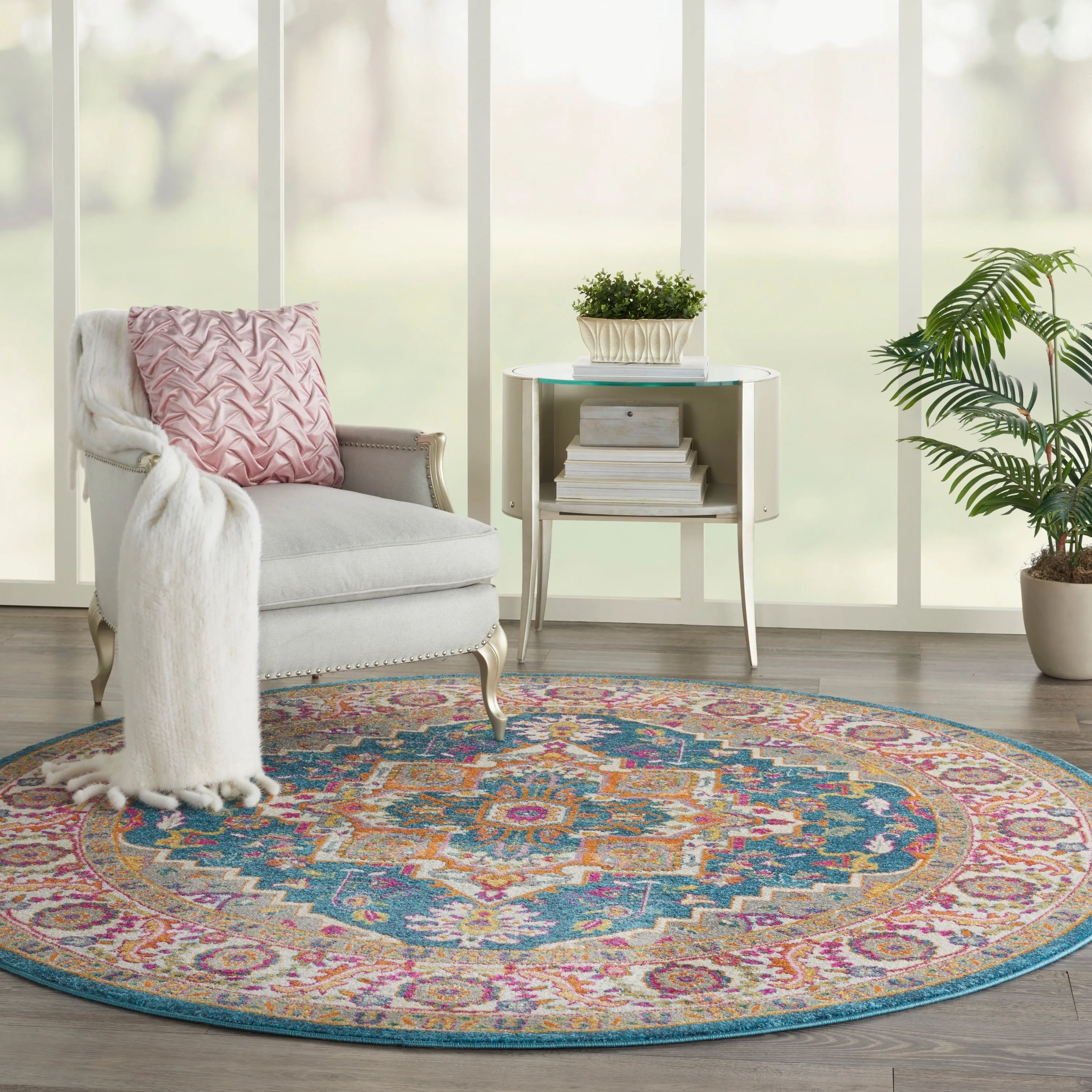Nourison Cayuga Oushak Boho Medallion Area Rug