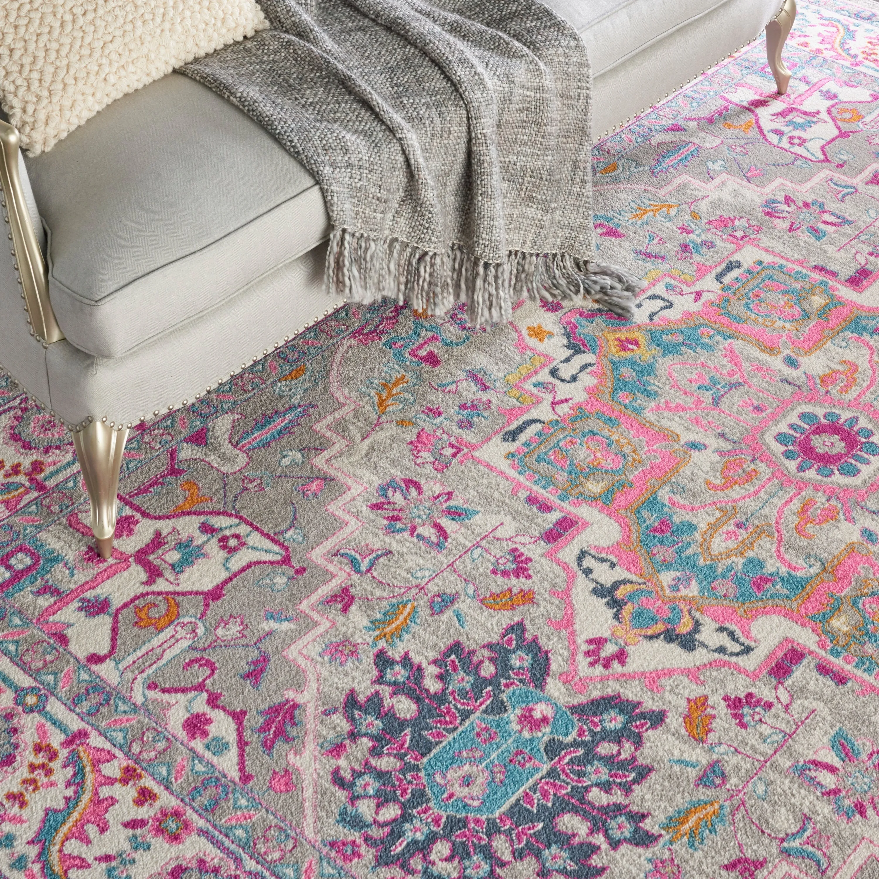 Nourison Cayuga Oushak Boho Medallion Area Rug