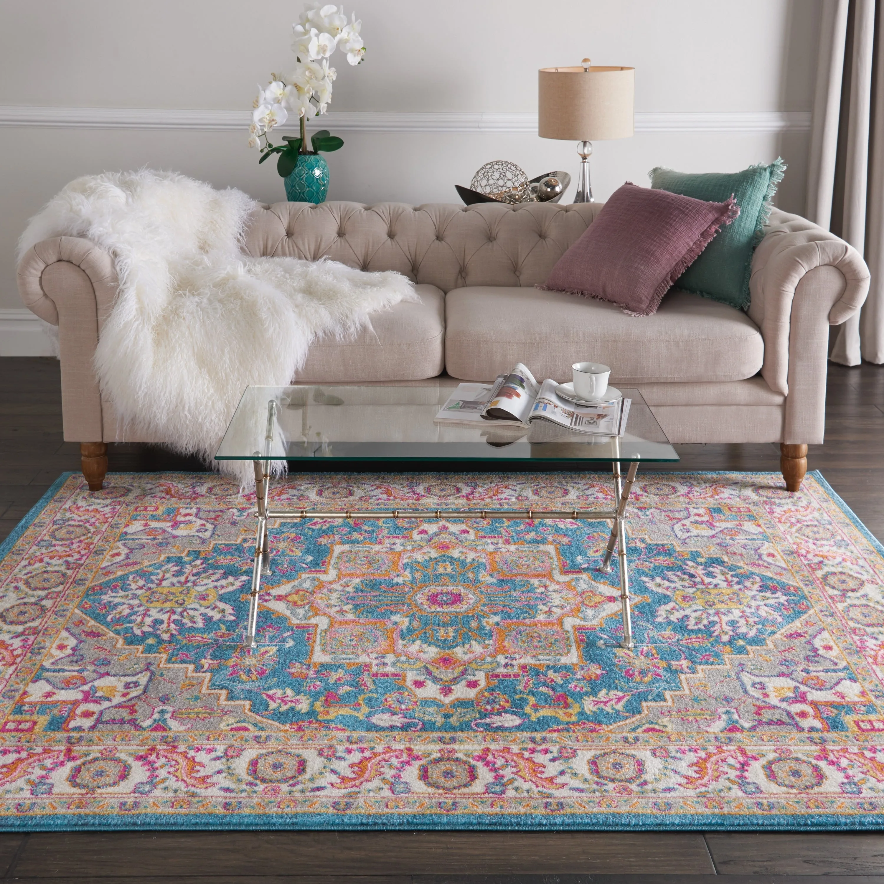 Nourison Cayuga Oushak Boho Medallion Area Rug