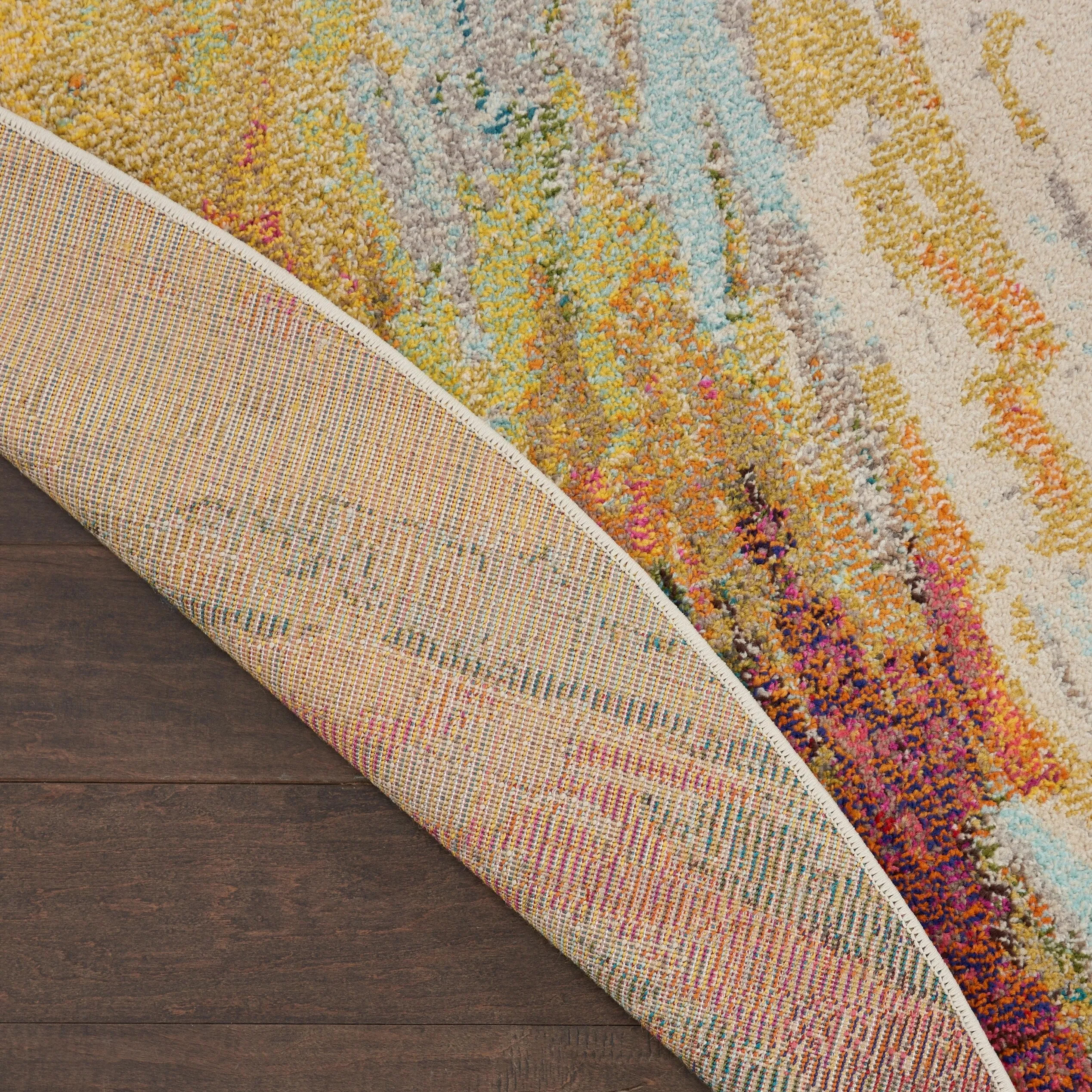 Nourison Celestial Abstract Modern Multicolored Colorful Wave Area Rug