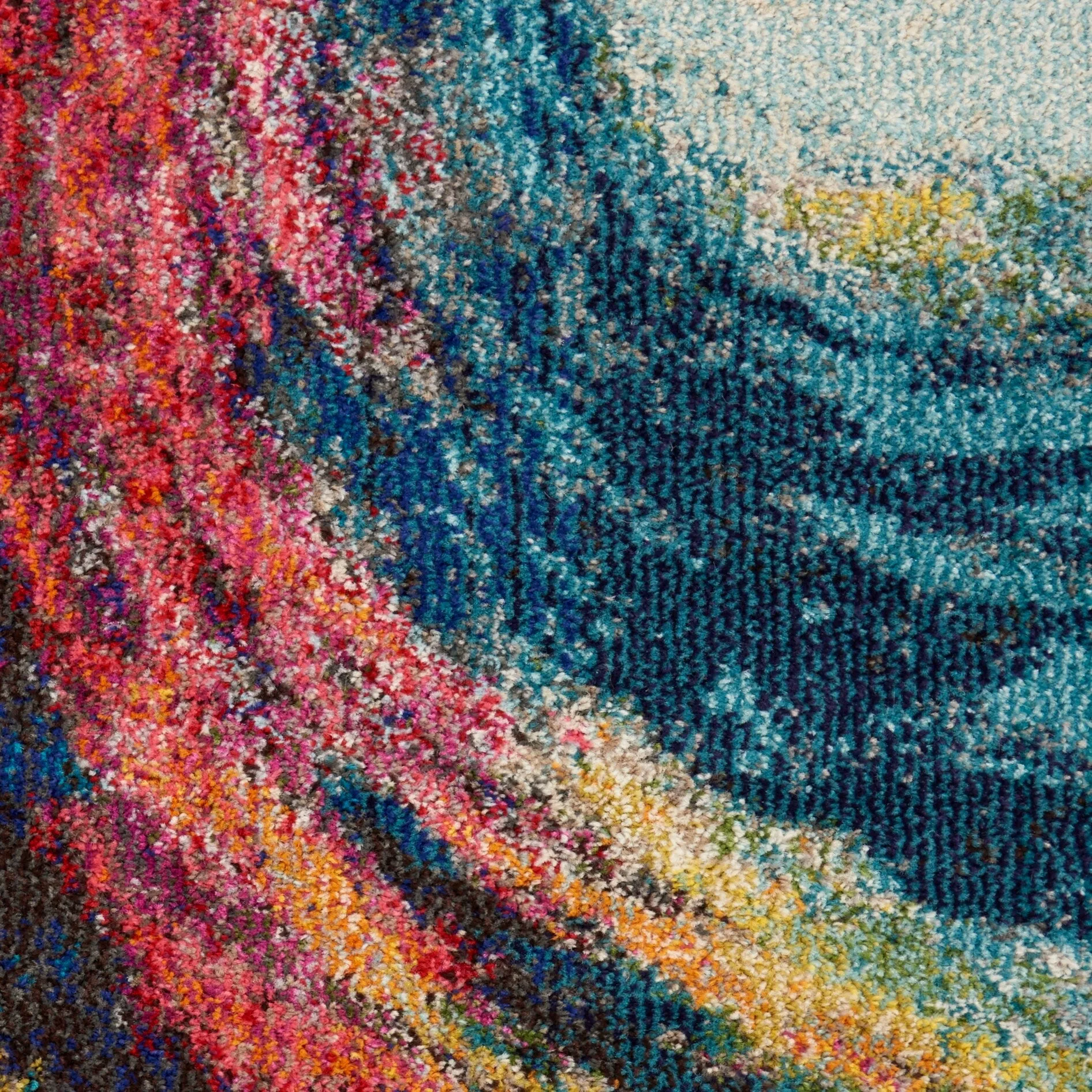 Nourison Celestial Abstract Modern Multicolored Colorful Wave Area Rug