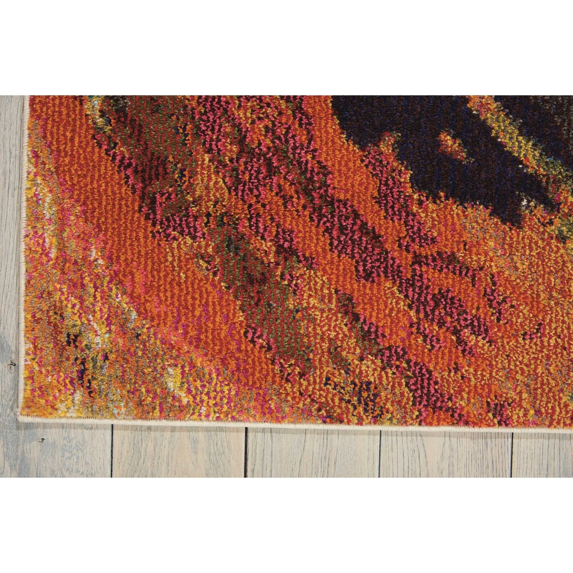 Nourison Celestial Abstract Modern Multicolored Colorful Wave Area Rug