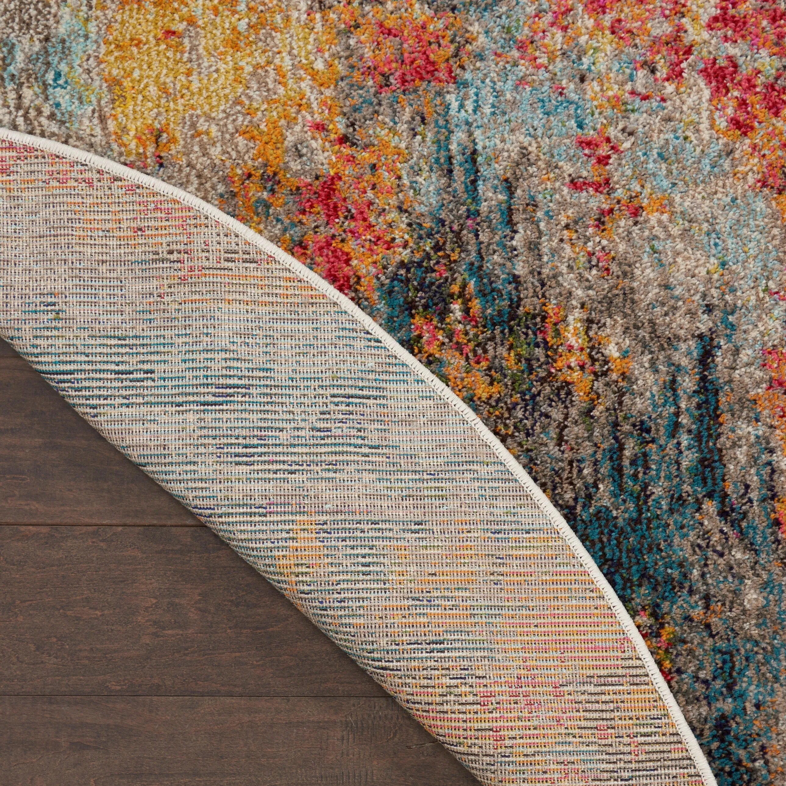Nourison Celestial Multicolor Abstract Modern Boho Area Rug