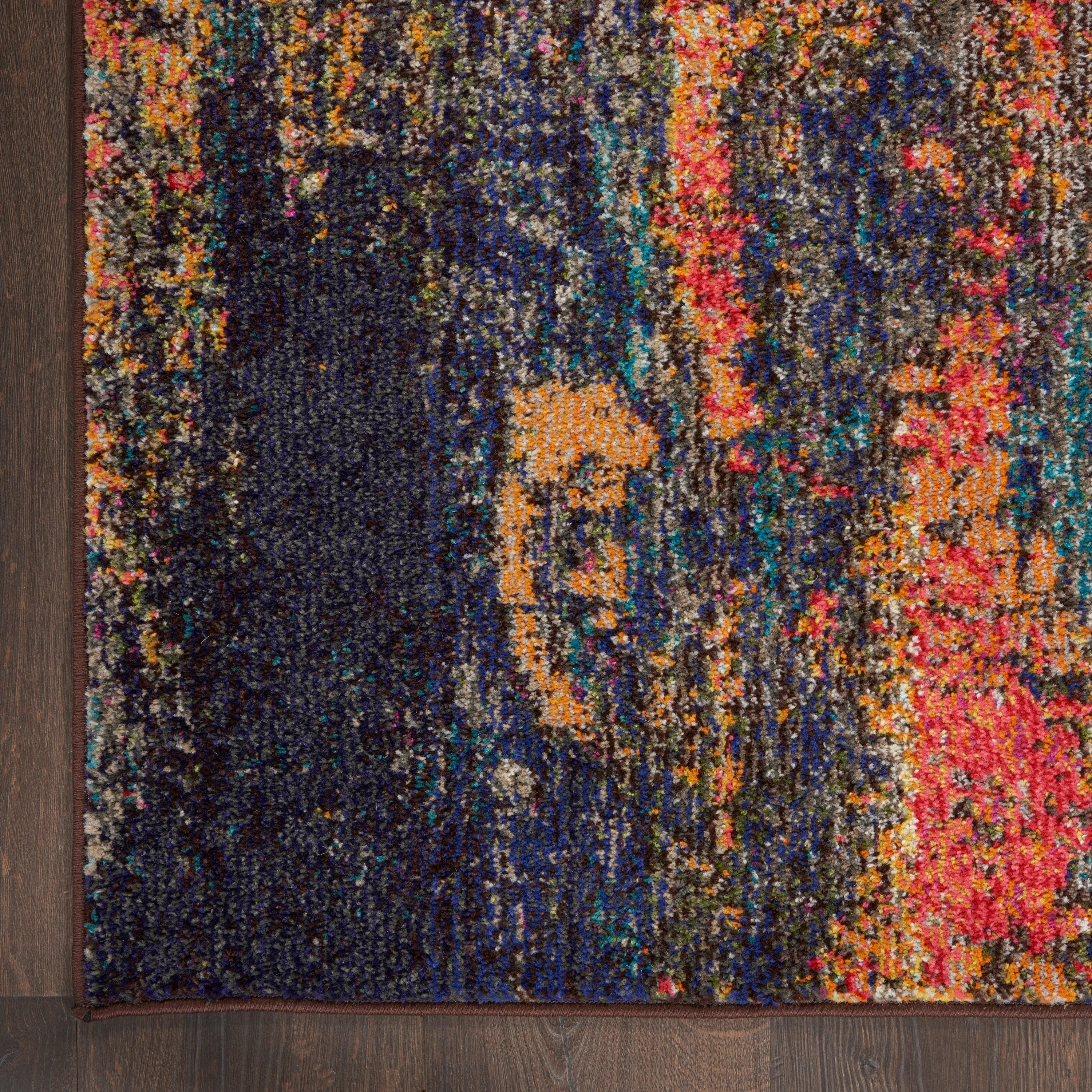 Nourison Celestial Multicolor Abstract Modern Boho Area Rug