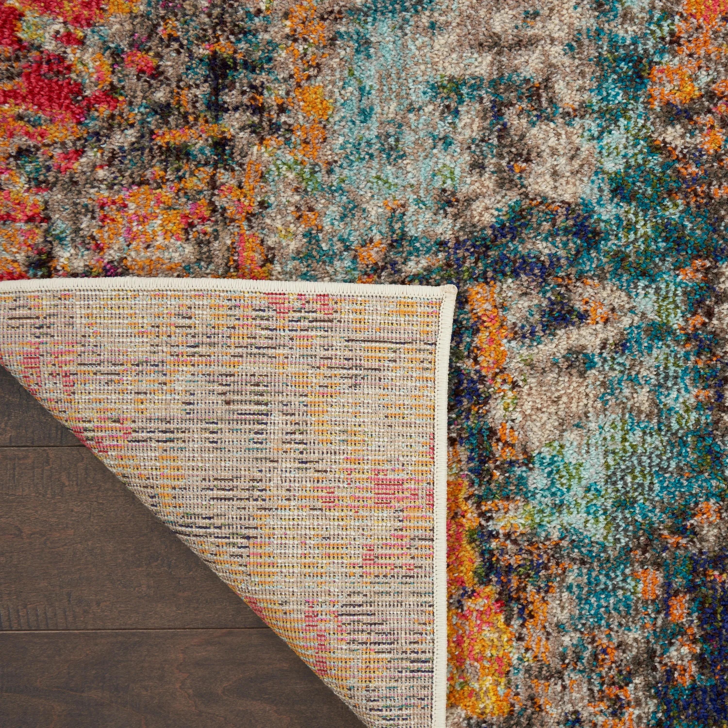 Nourison Celestial Multicolor Abstract Modern Boho Area Rug