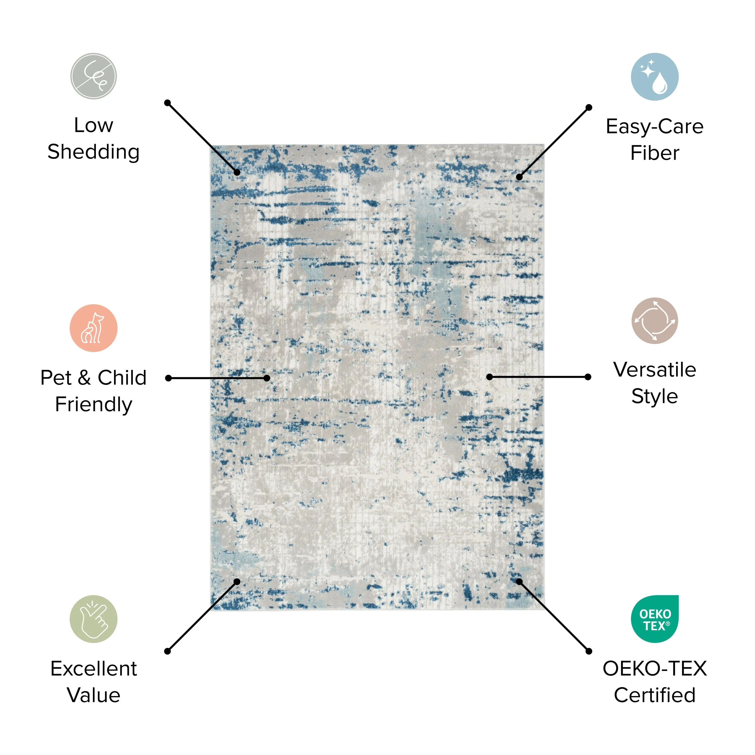 Nourison Concerto Abstract Geometric Area Rug