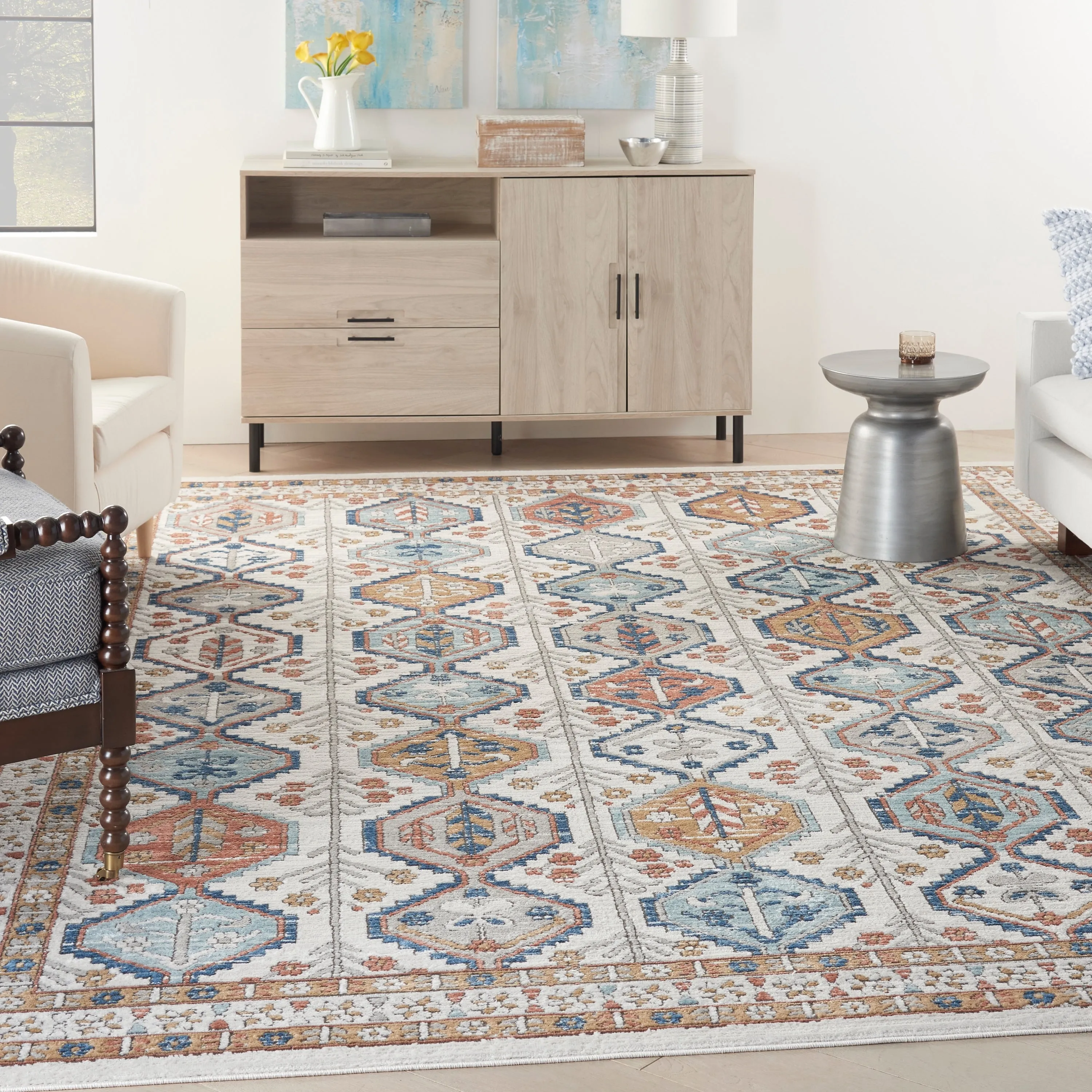 Nourison Concerto Traditional Persian Geometric Area Rug