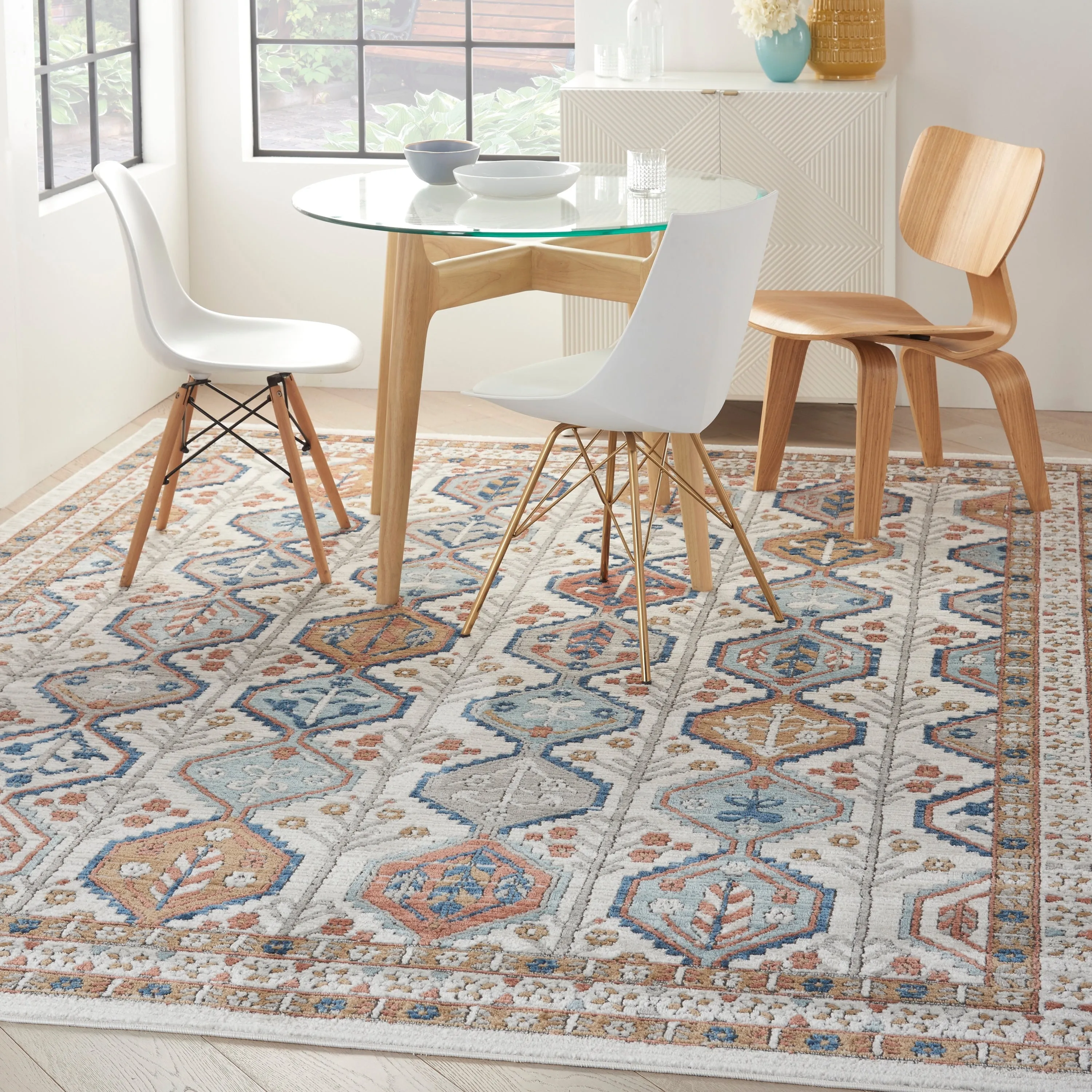 Nourison Concerto Traditional Persian Geometric Area Rug