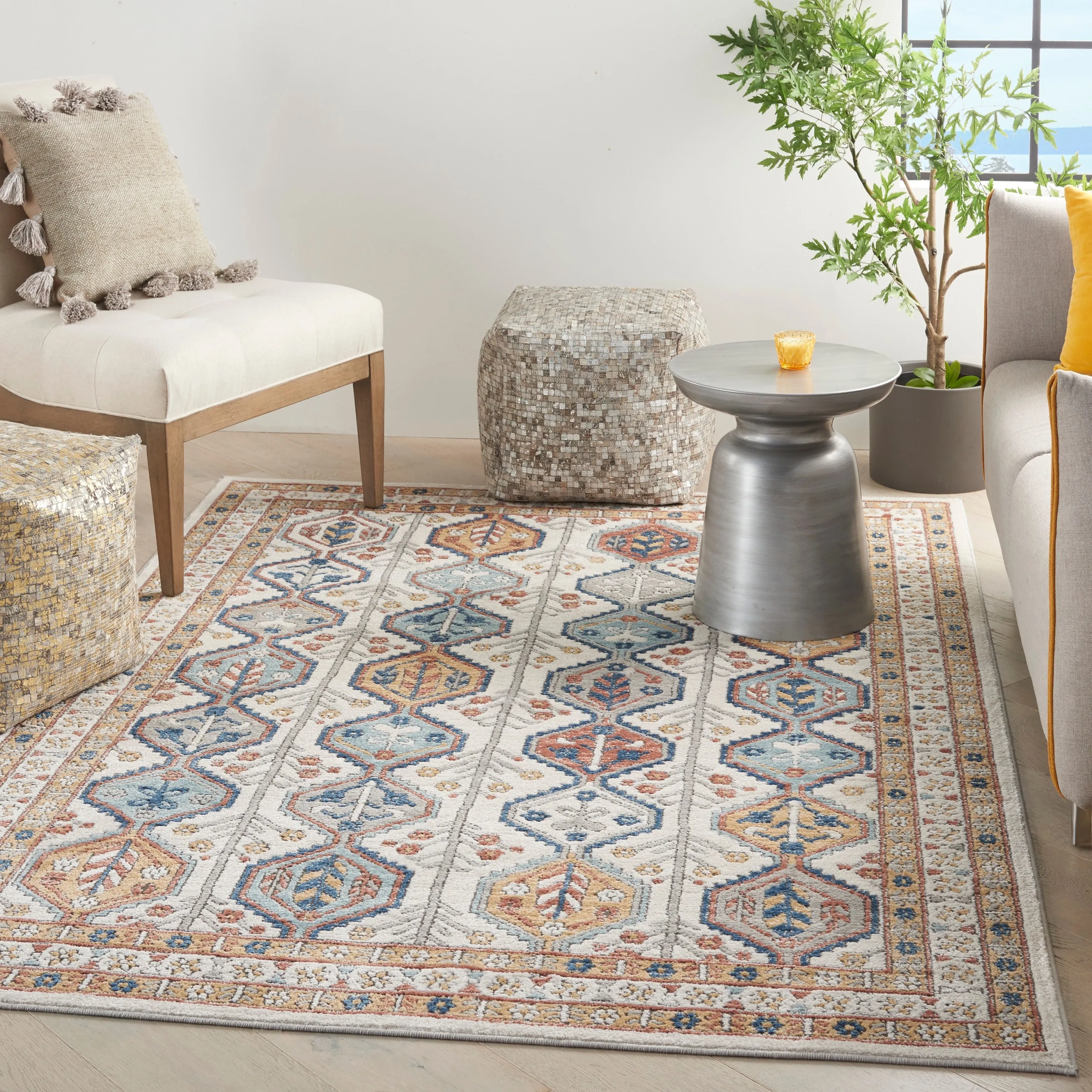 Nourison Concerto Traditional Persian Geometric Area Rug