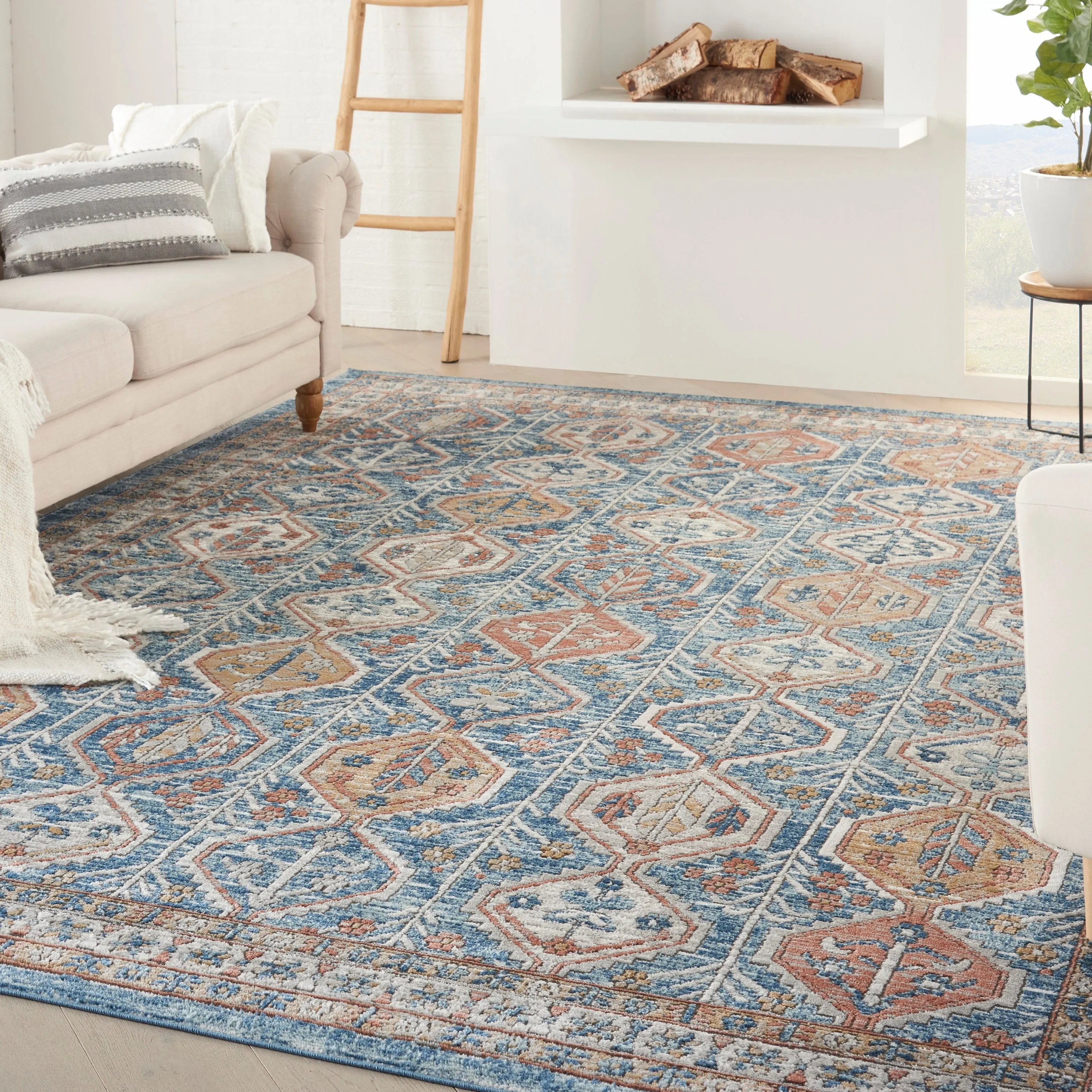 Nourison Concerto Traditional Persian Geometric Area Rug