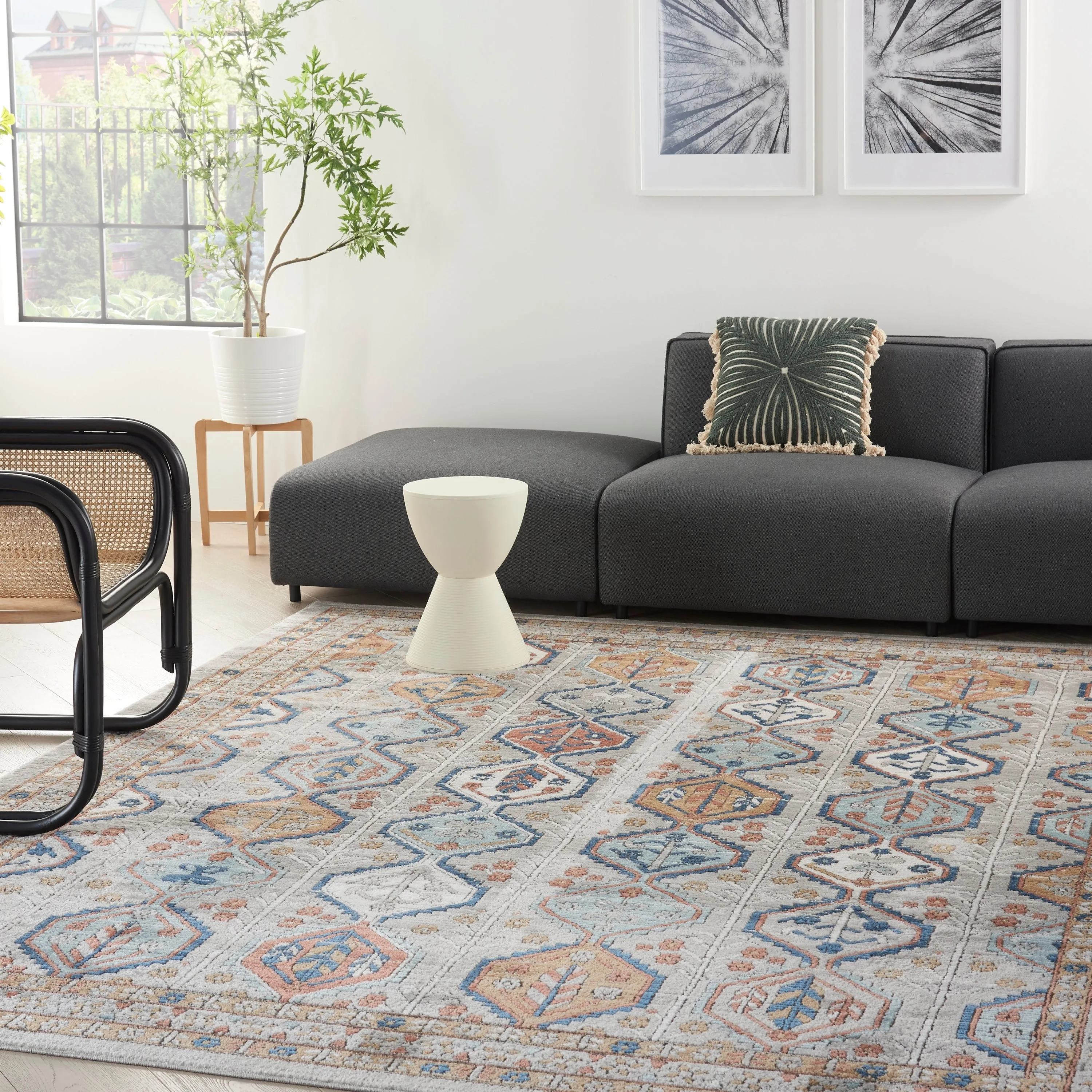 Nourison Concerto Traditional Persian Geometric Area Rug