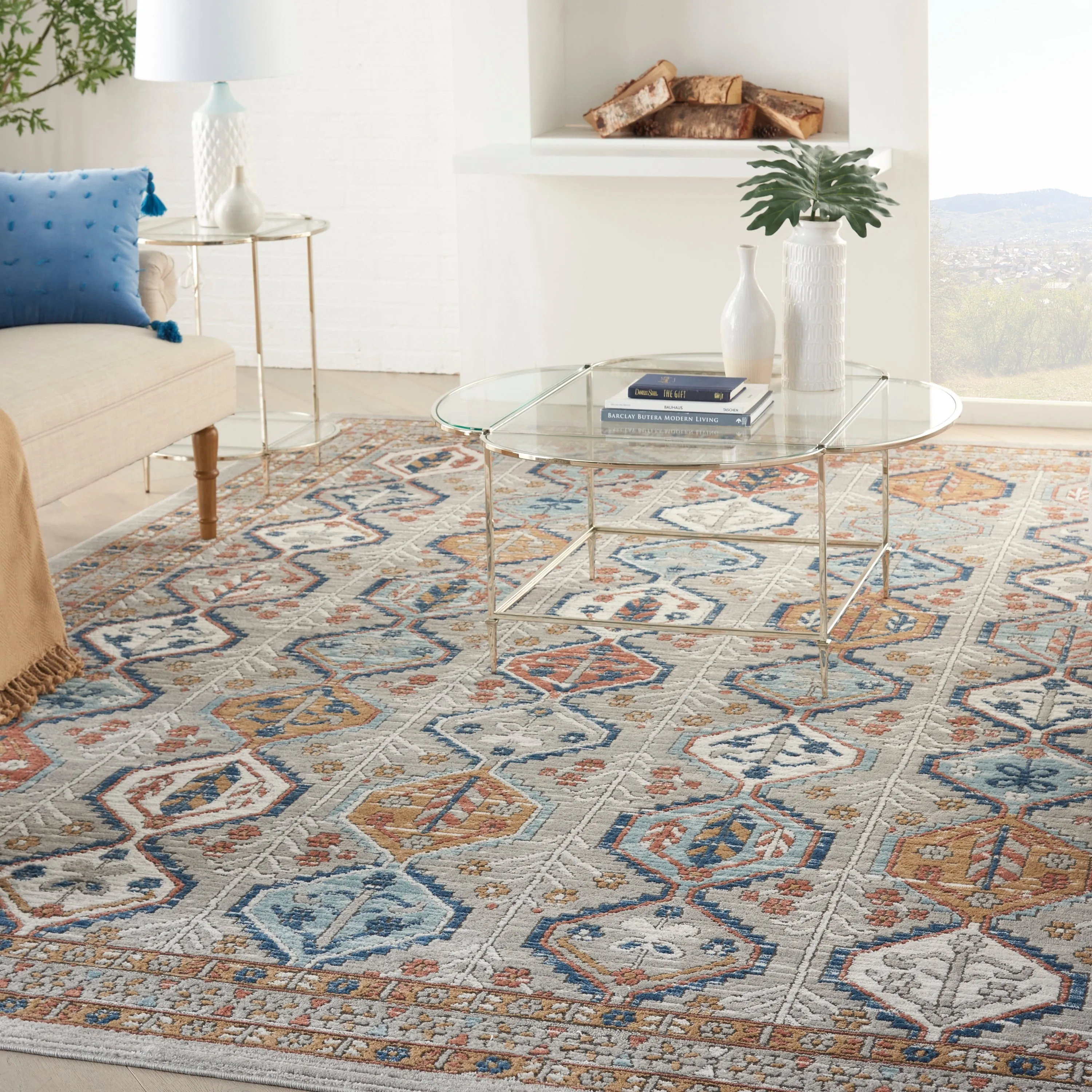 Nourison Concerto Traditional Persian Geometric Area Rug