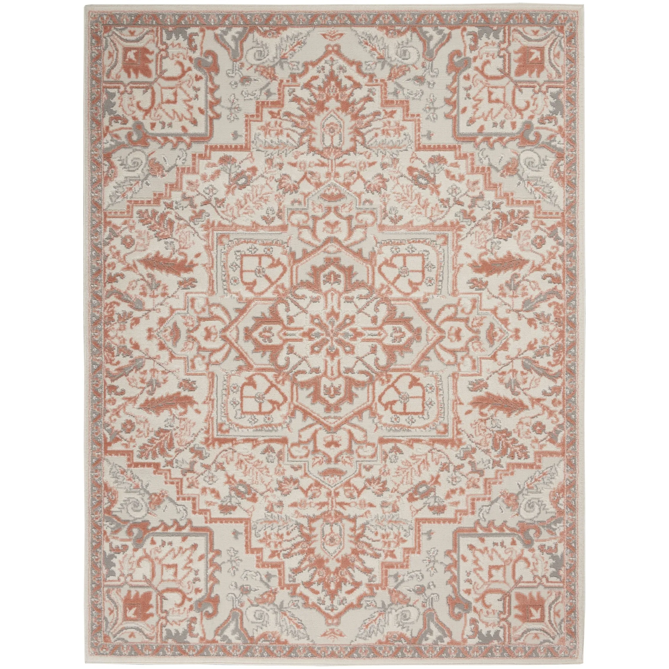 Nourison Elation Floral Medallion French Country Area Rug