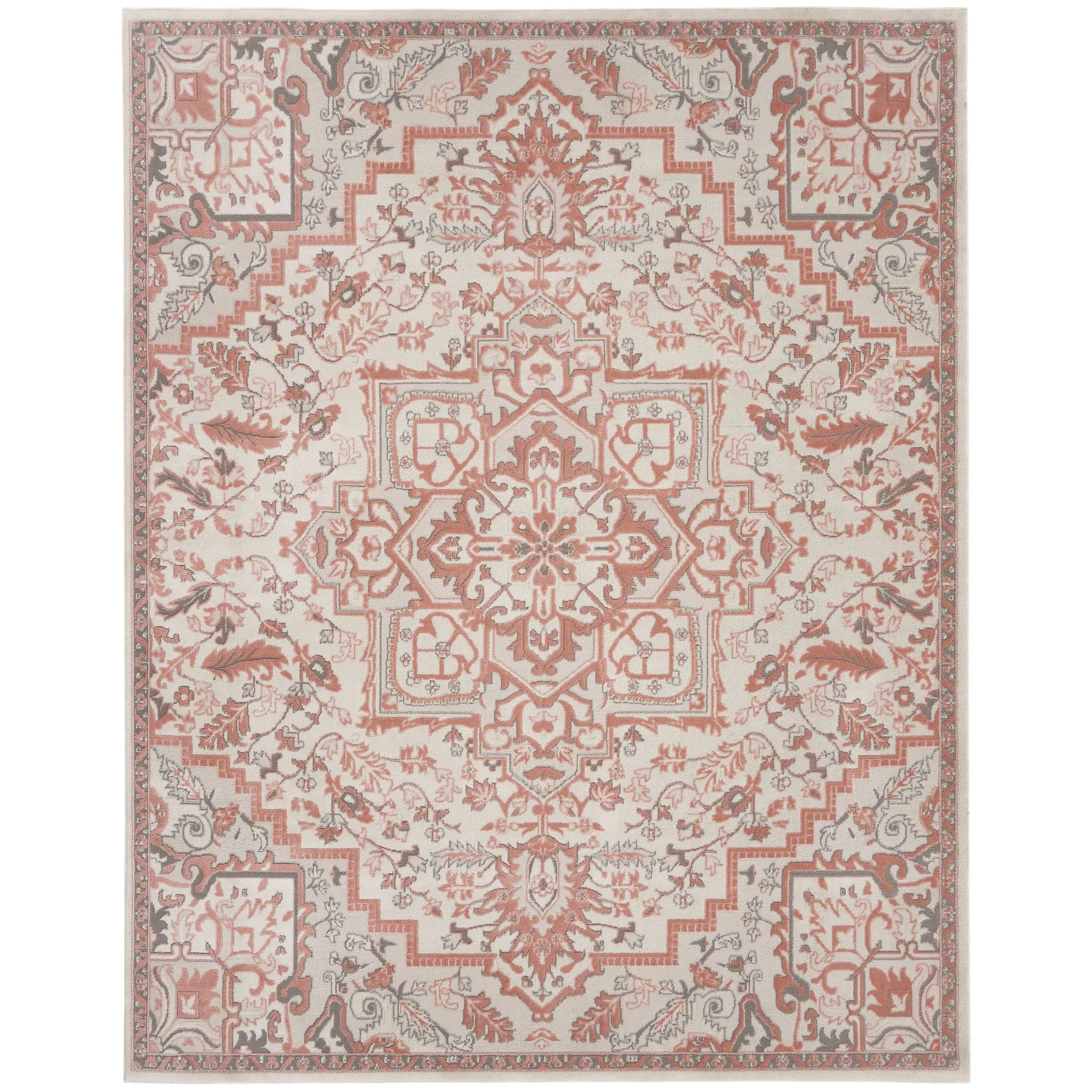 Nourison Elation Floral Medallion French Country Area Rug